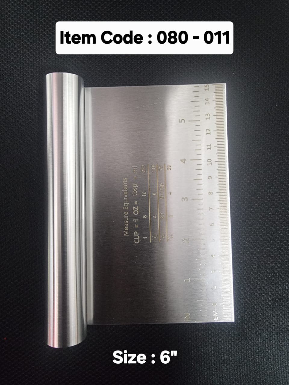 Stainless Steel Scraper 6"