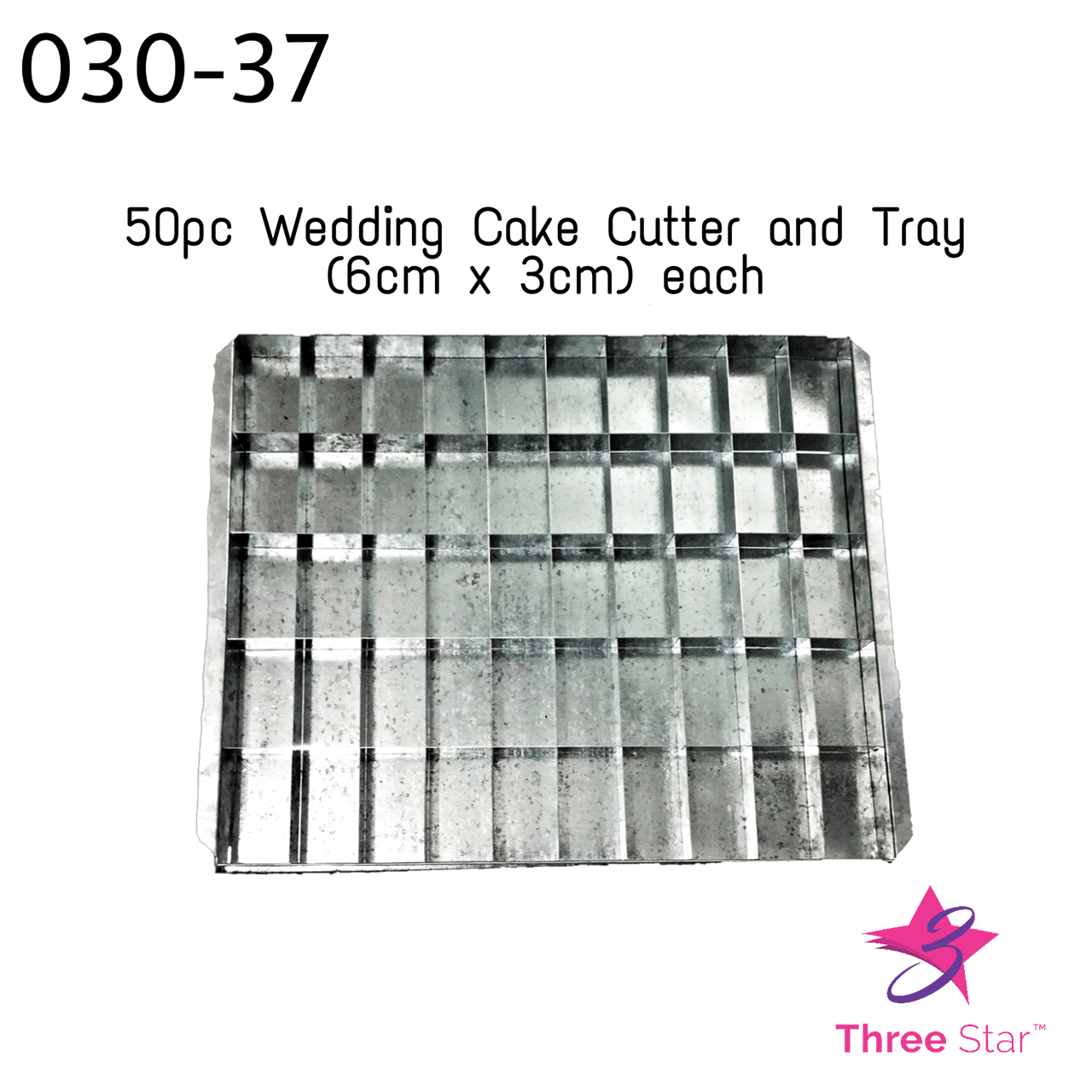 1x2 Wedding cake cutter and tray 50pcs