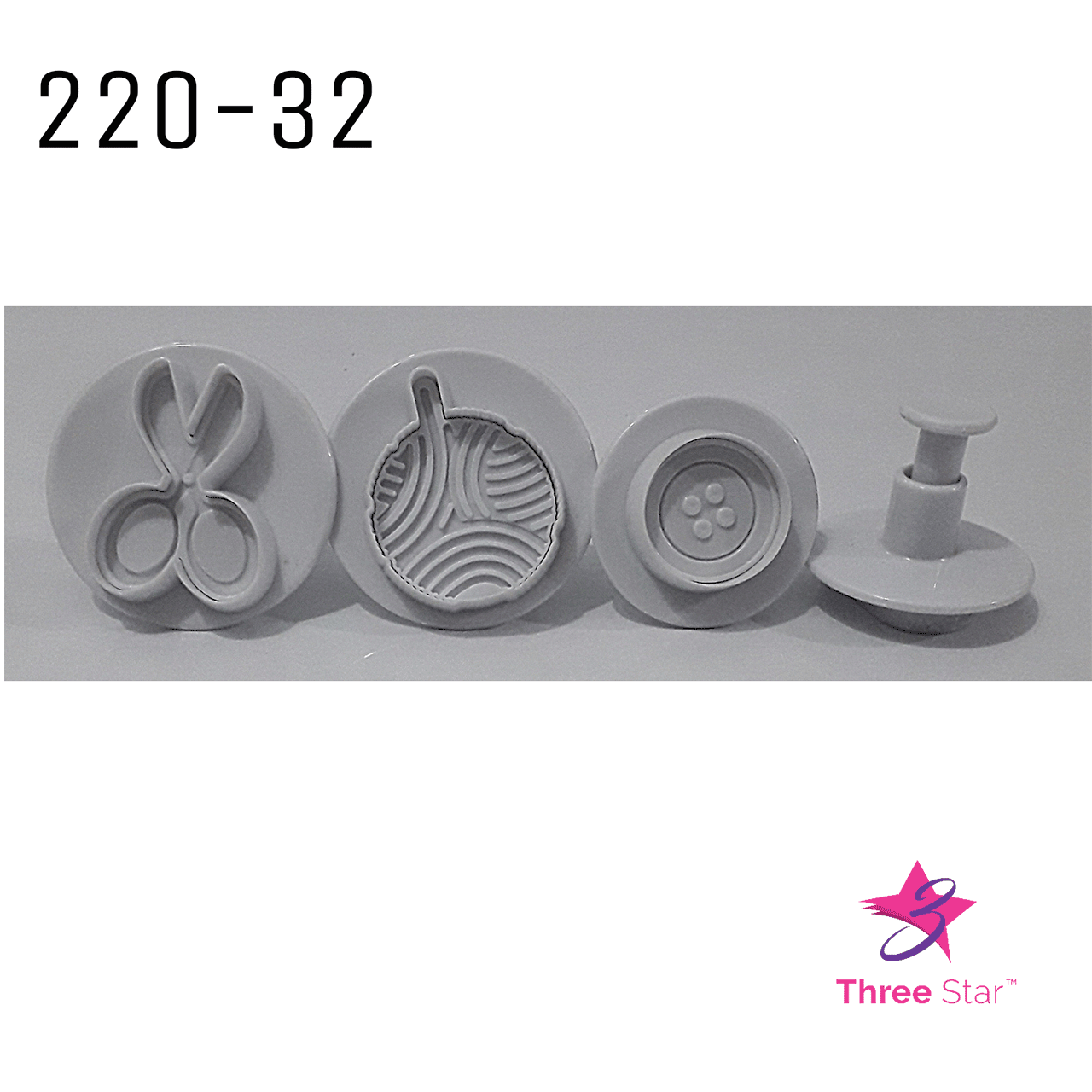 NEEDLE WORK PLUNGER CUTTERS 4 PCS