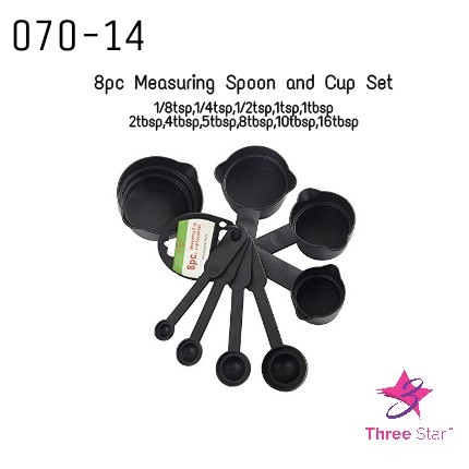 8pc Measuring Spoon and Cup set
