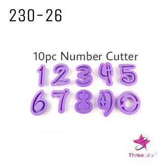 10pc Number Cutter