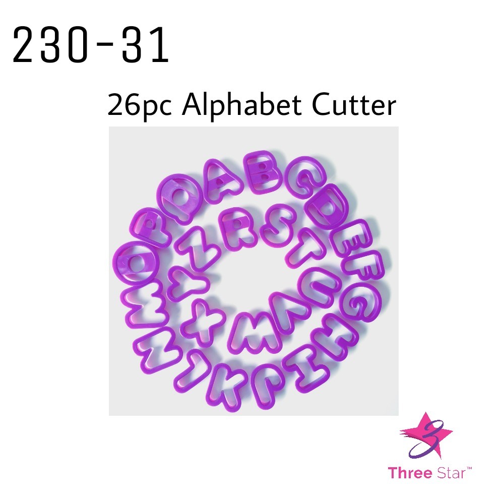 26pc Alphabet cutter
