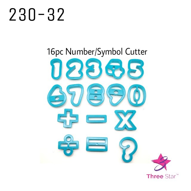 16pc Number/symbol Cutter