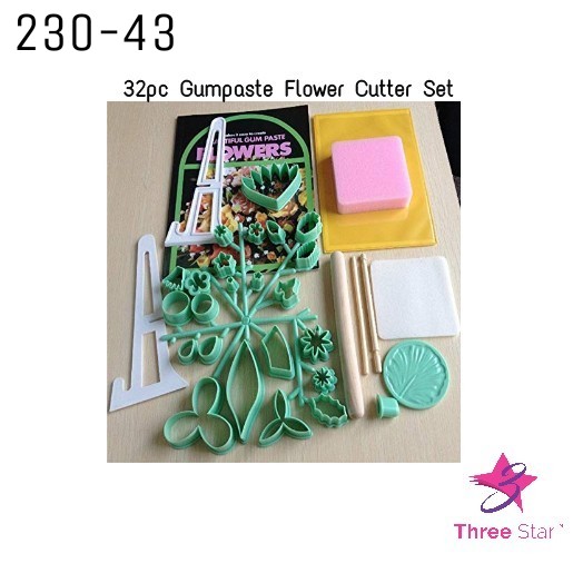32pc Gumpaste Flower Cutter Set