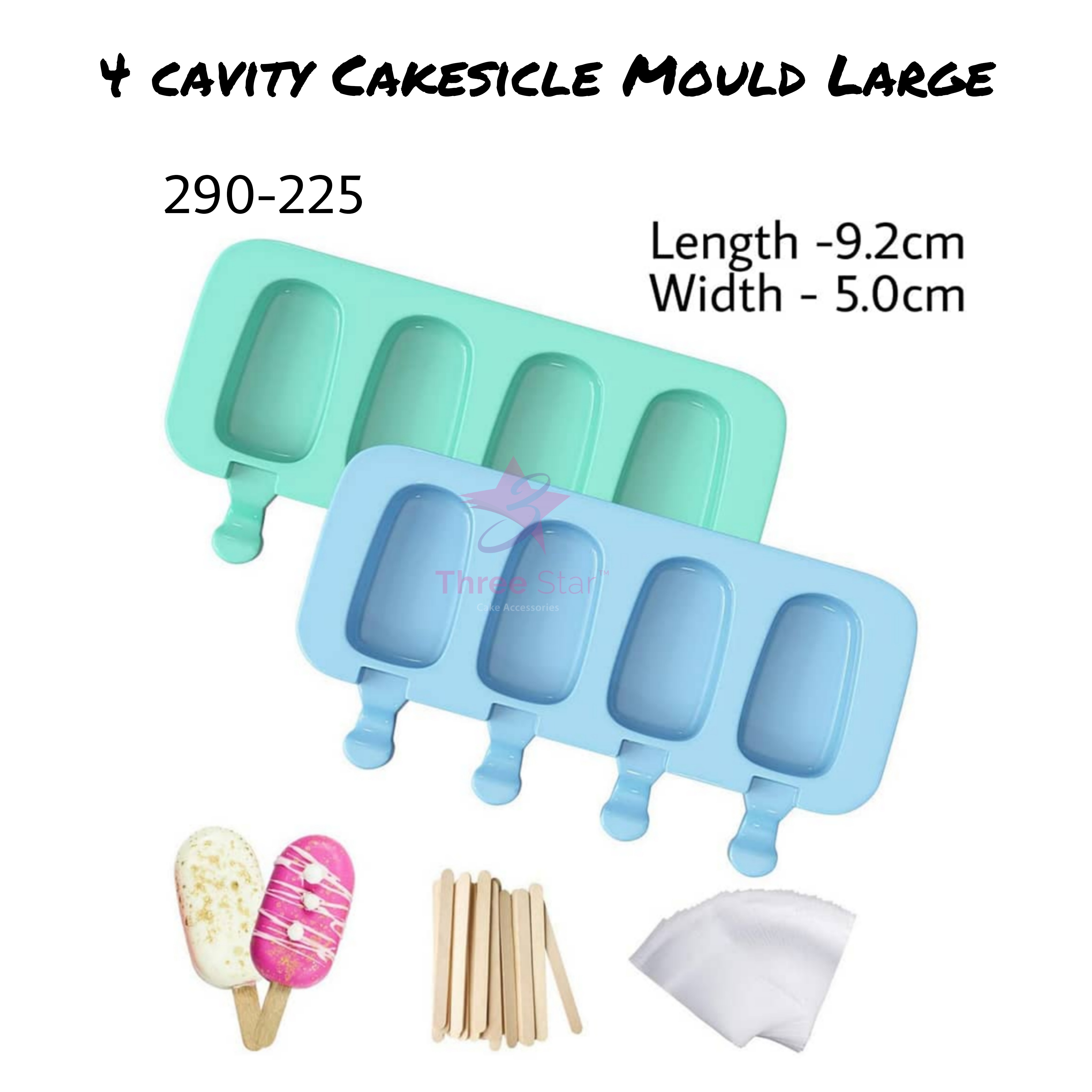 4 Cavity Cakesicle Mould 225