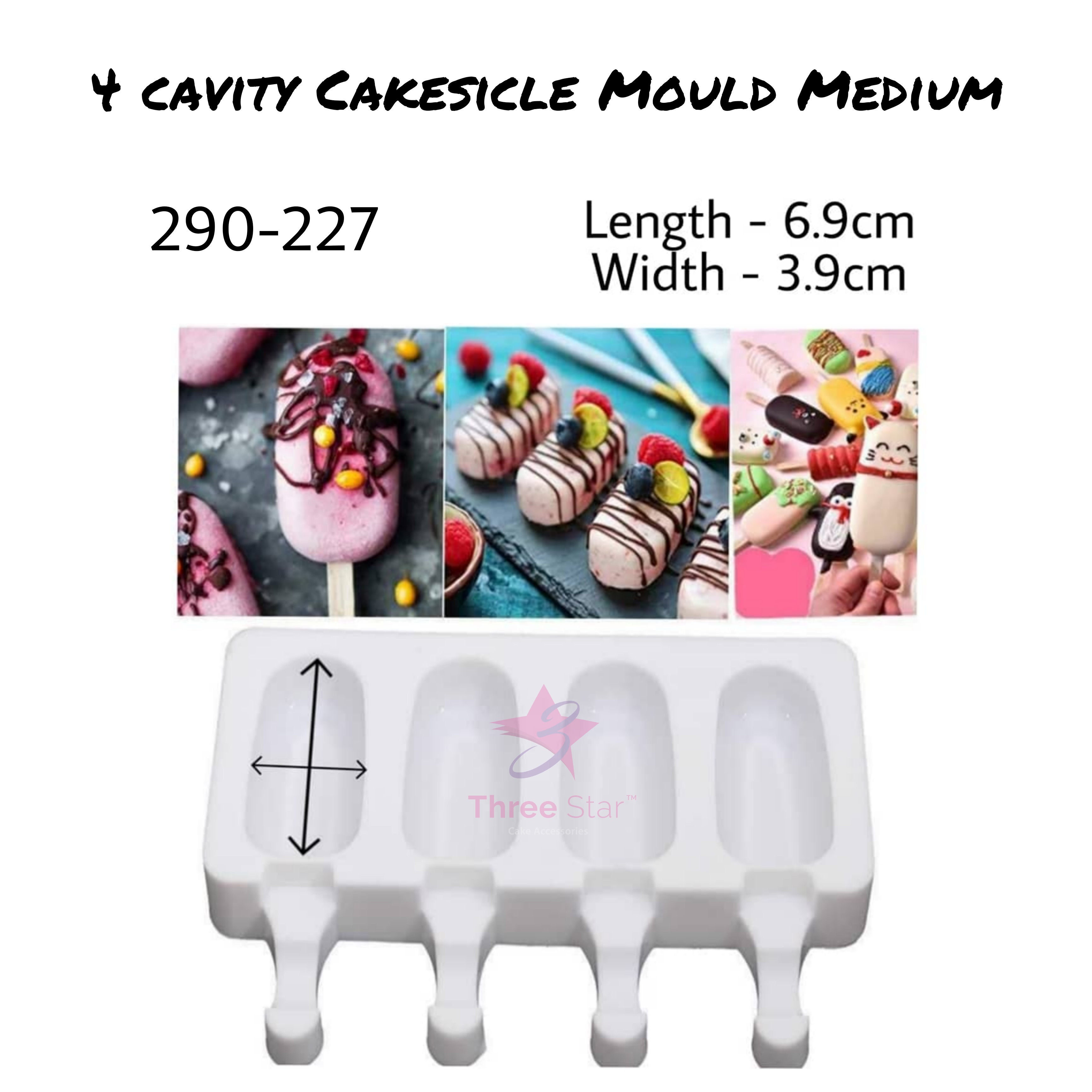4 Cavity Cakesicle Mould M 227