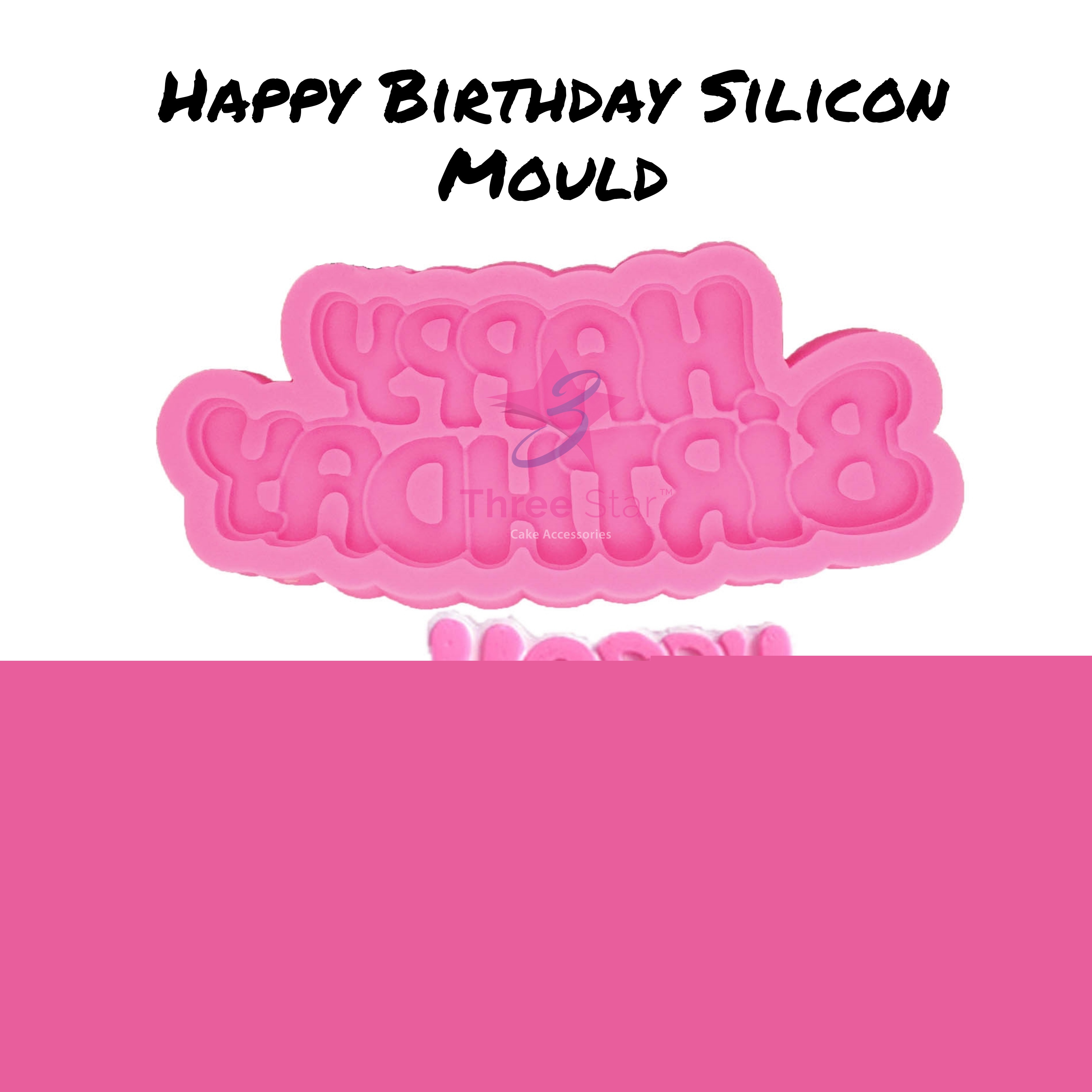 Happy Birthday Silicon Mould 215