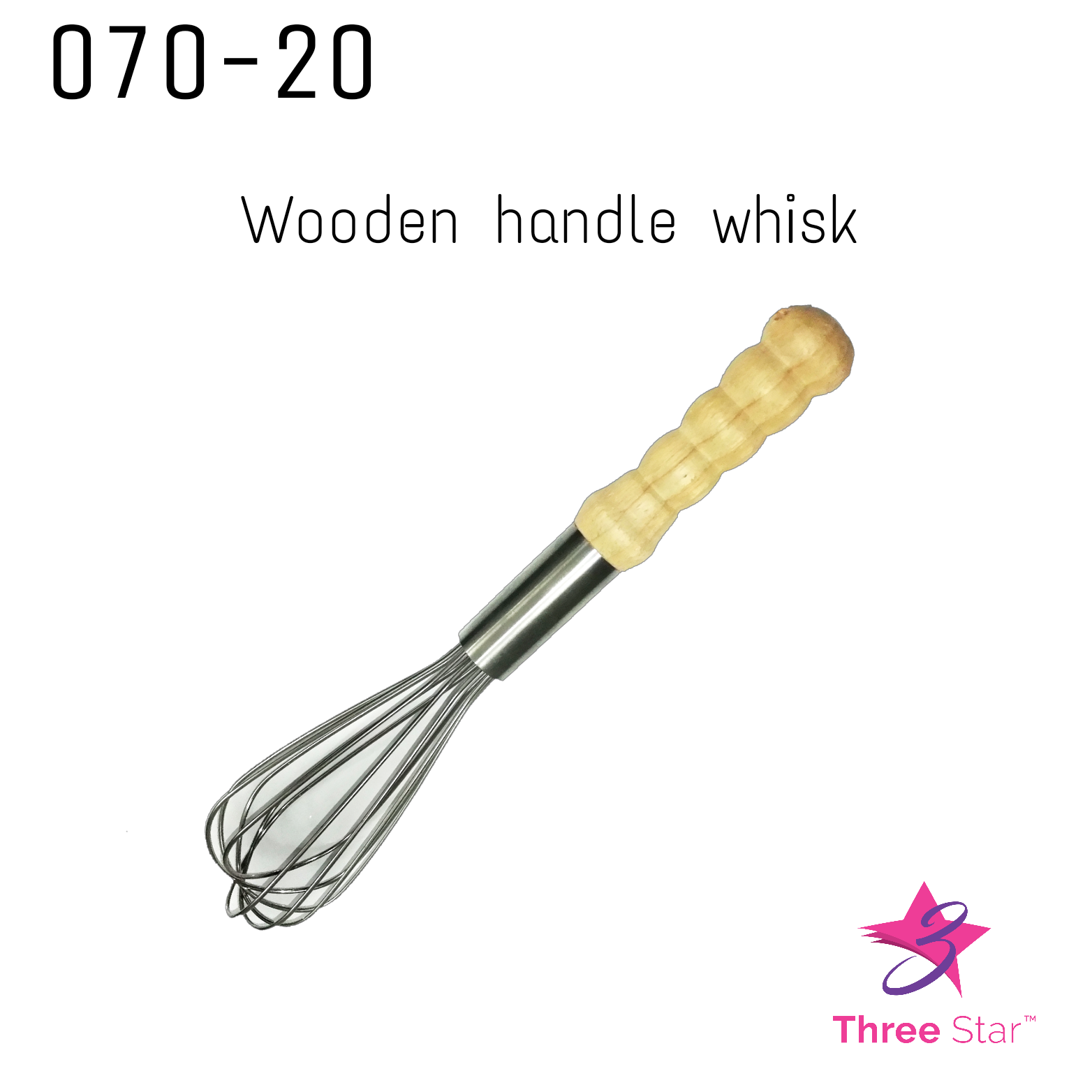 Wooden Handle Whisk