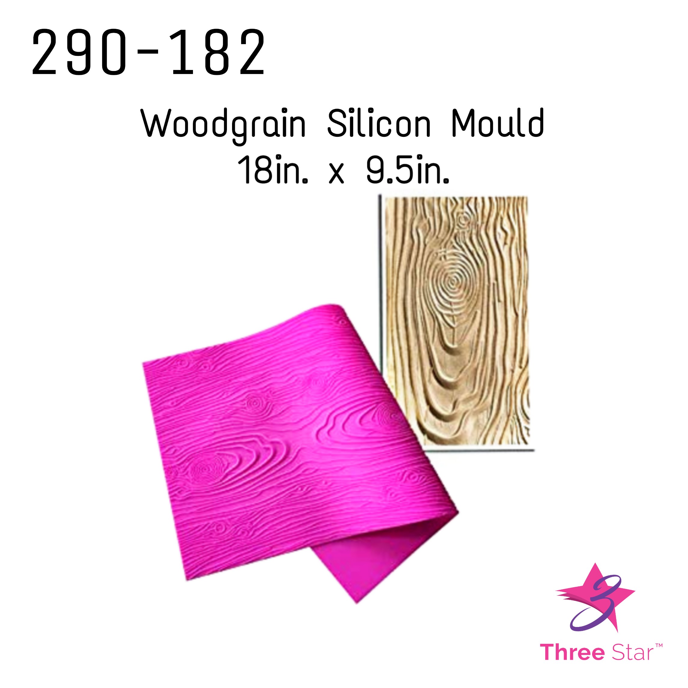 WoodGrain Silicon Mould 182