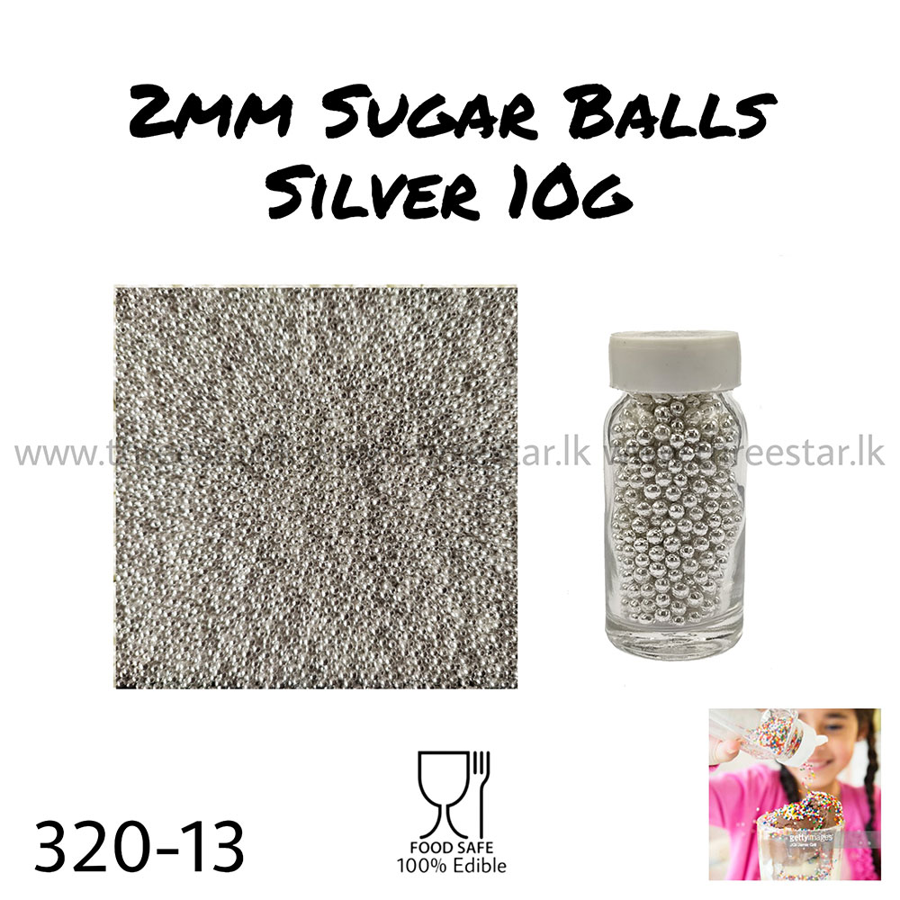 2mm Sugar balls Silver 10g