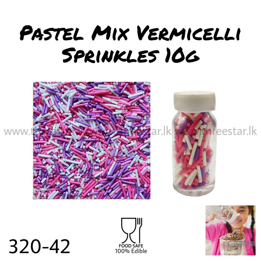 Pastel Mix Vermicilli 10g
