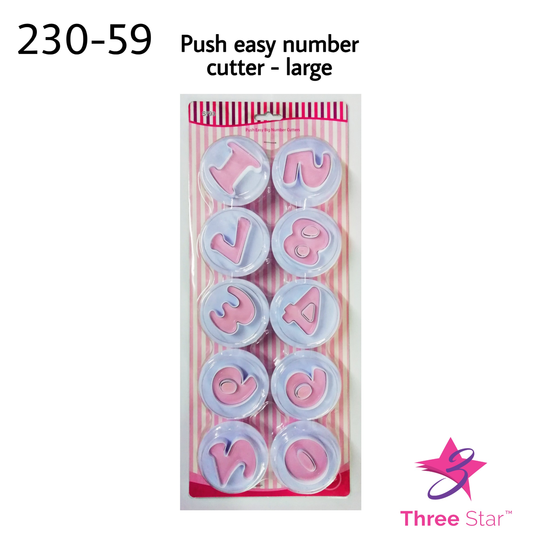 Push Easy Number Cutter Large