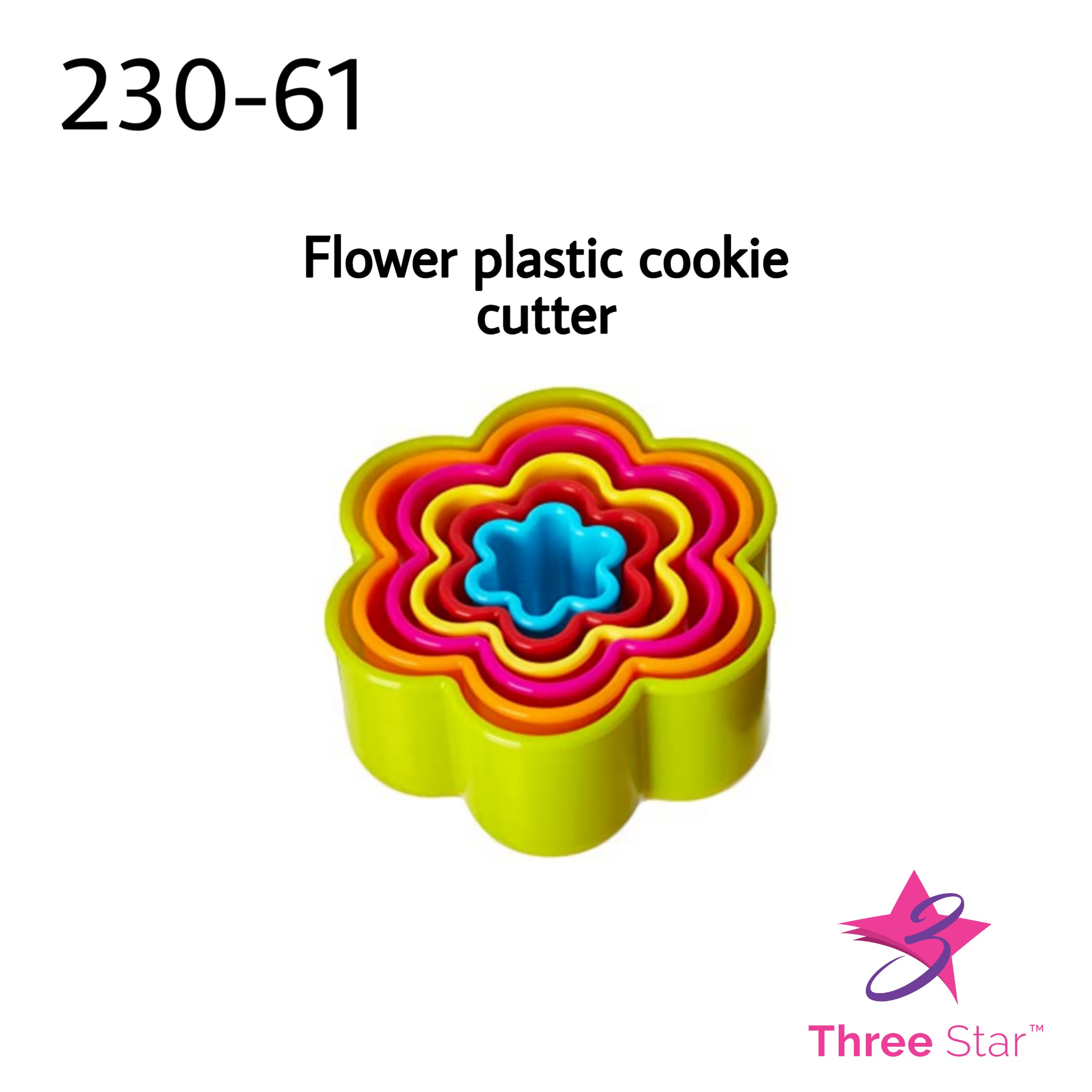 flower plastic cookie cutter