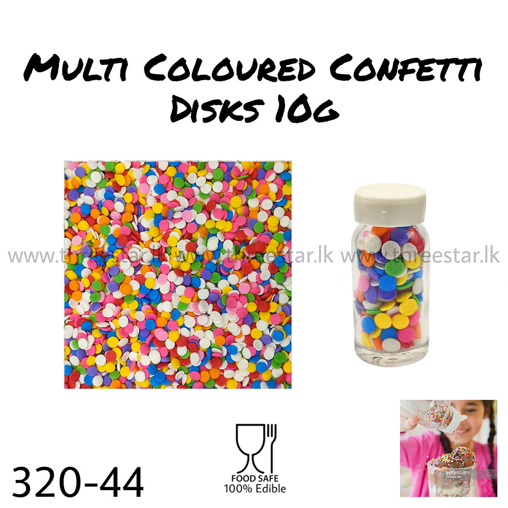 Multi Coloured Confetti 10g