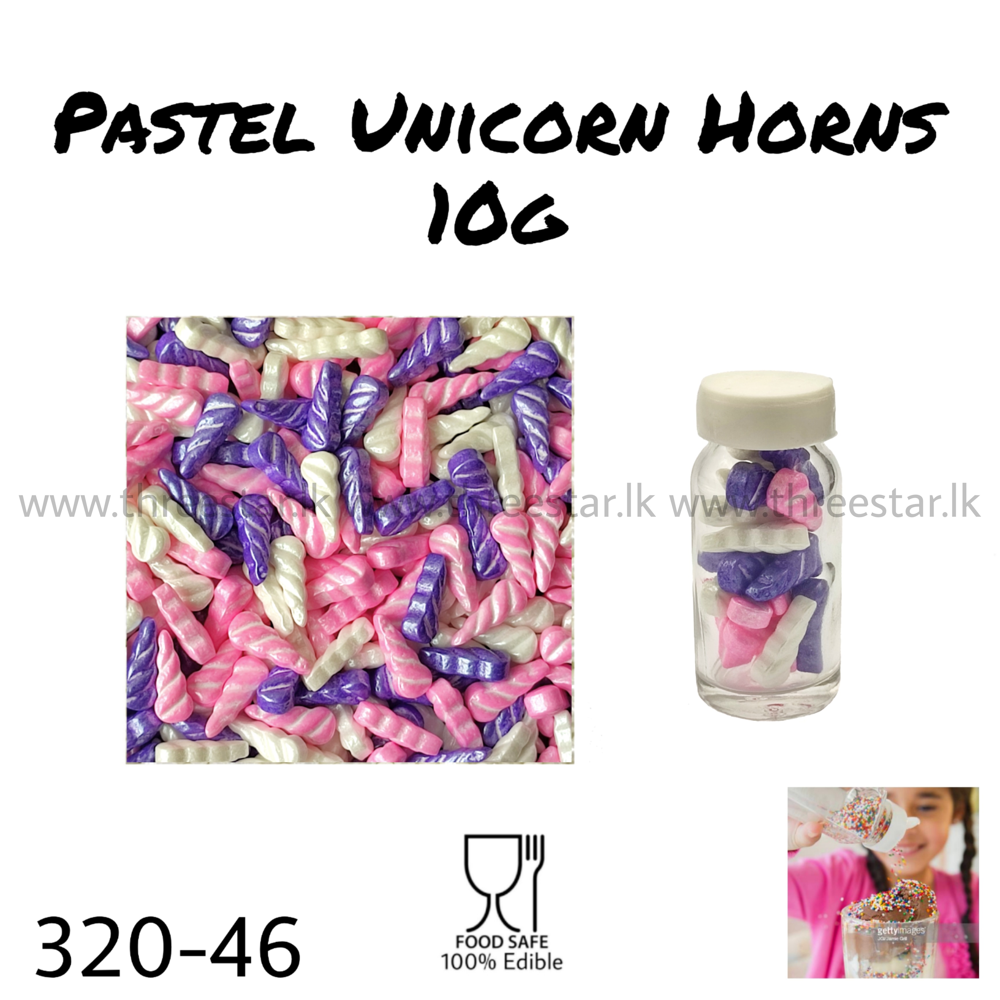 Pastel Unicorn Horns 10g