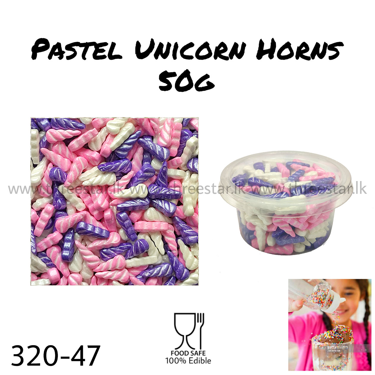 Pastel Unicorn Horns 50g