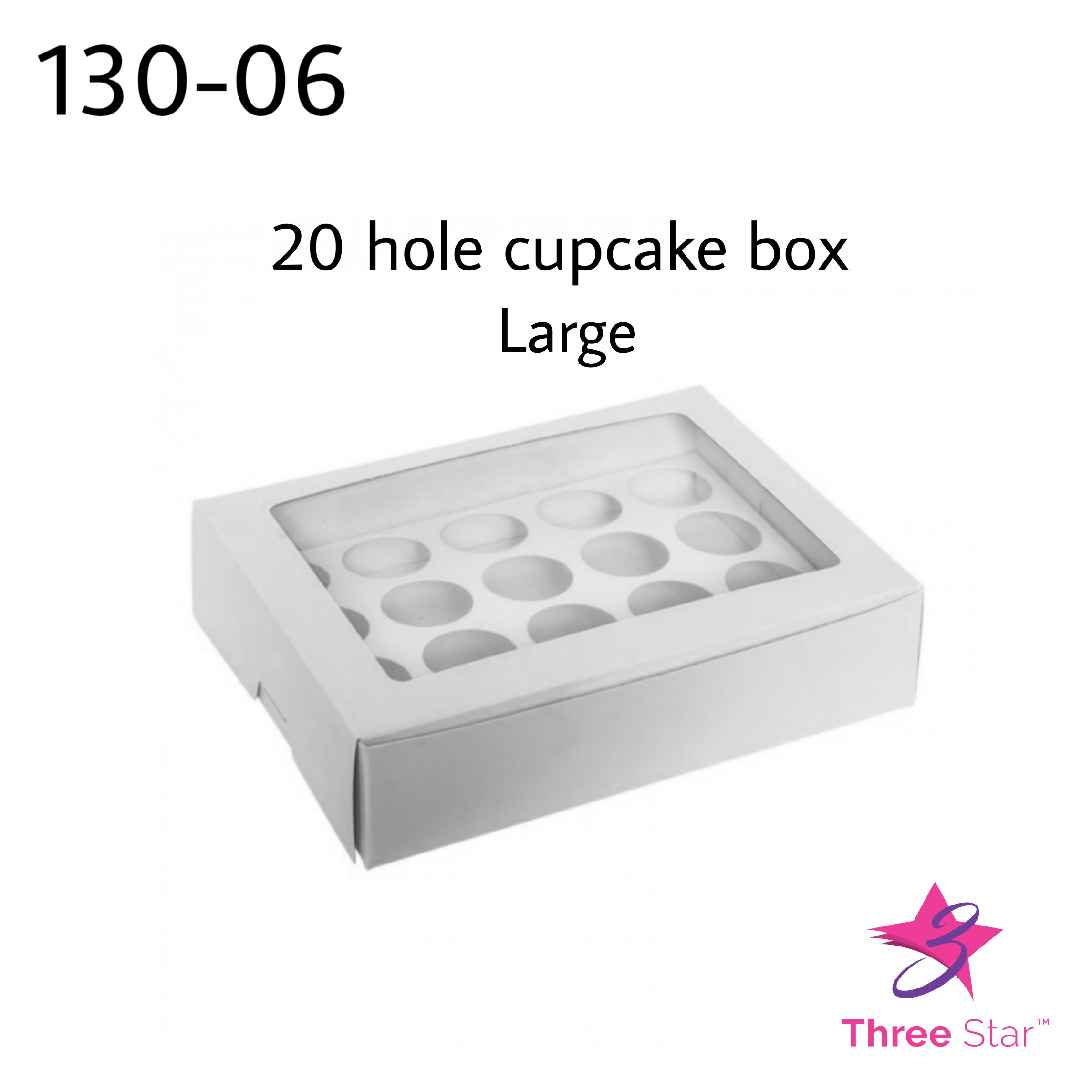 20 hole cupcake box L