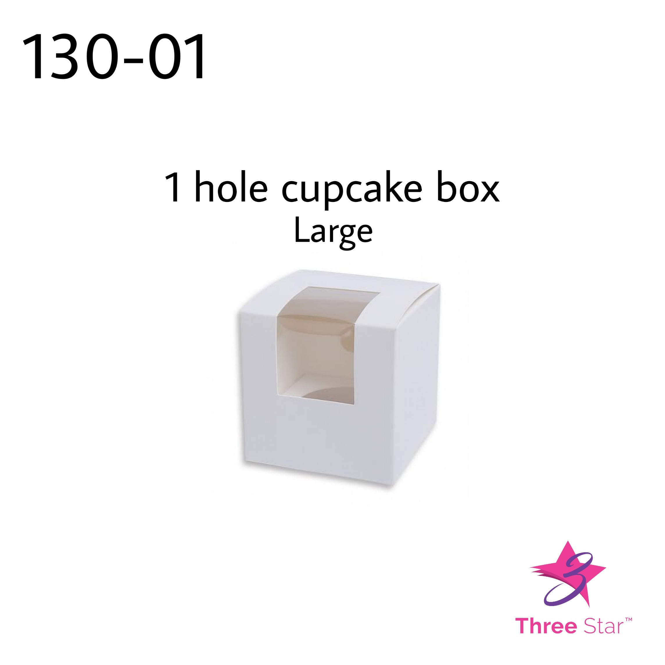 1 hole cupcake box L