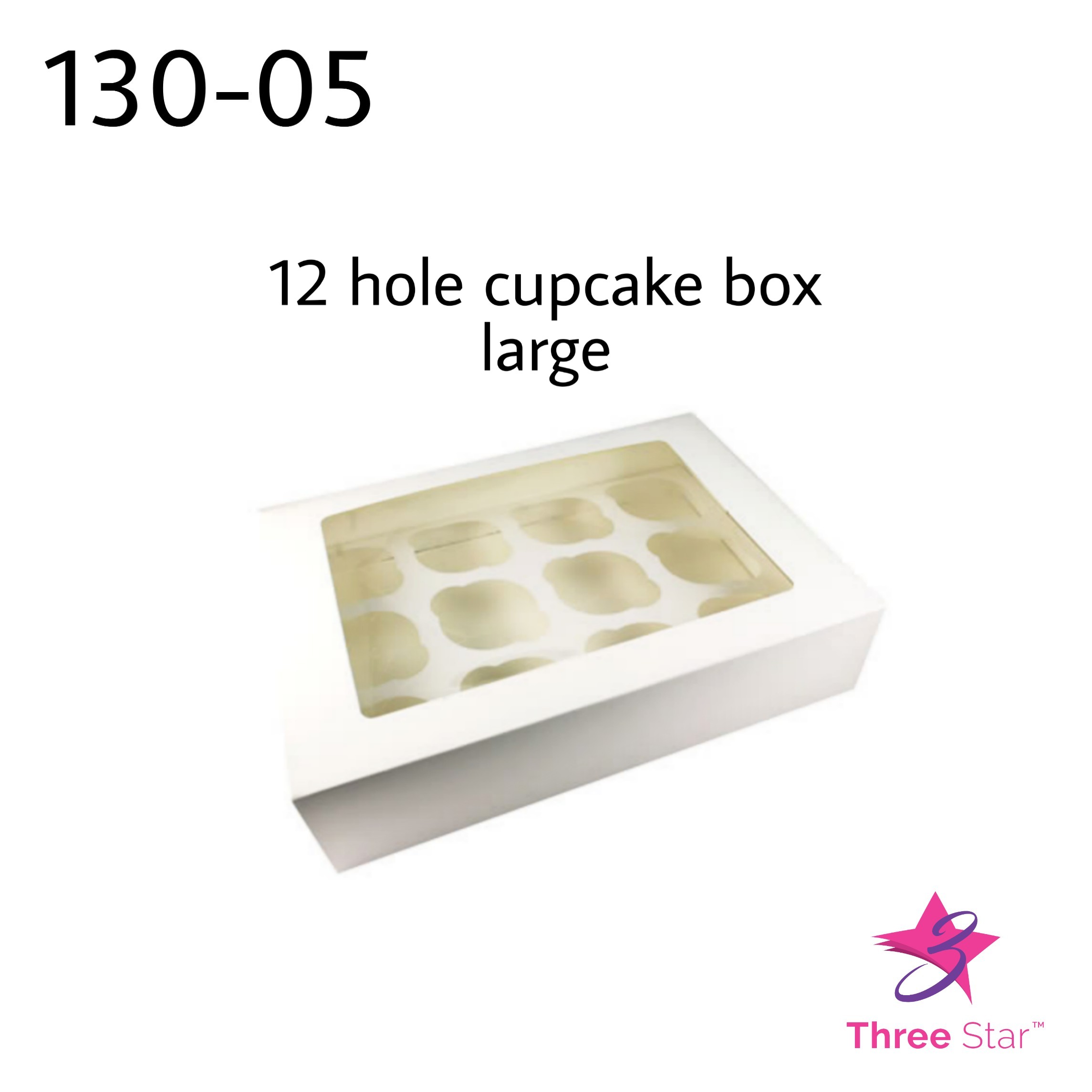 12 hole cupcake box L