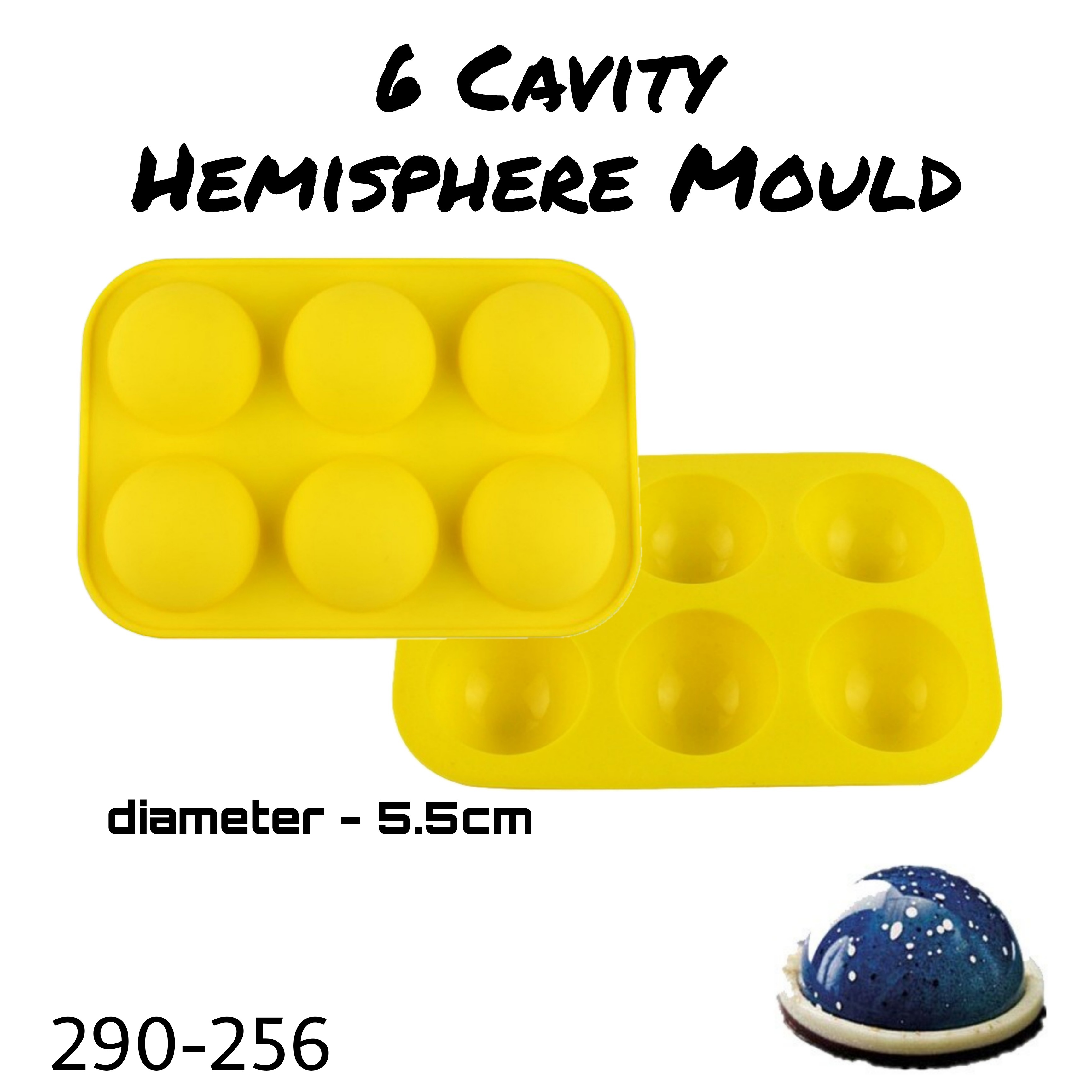 6 cavity Hemisphere Mould 256