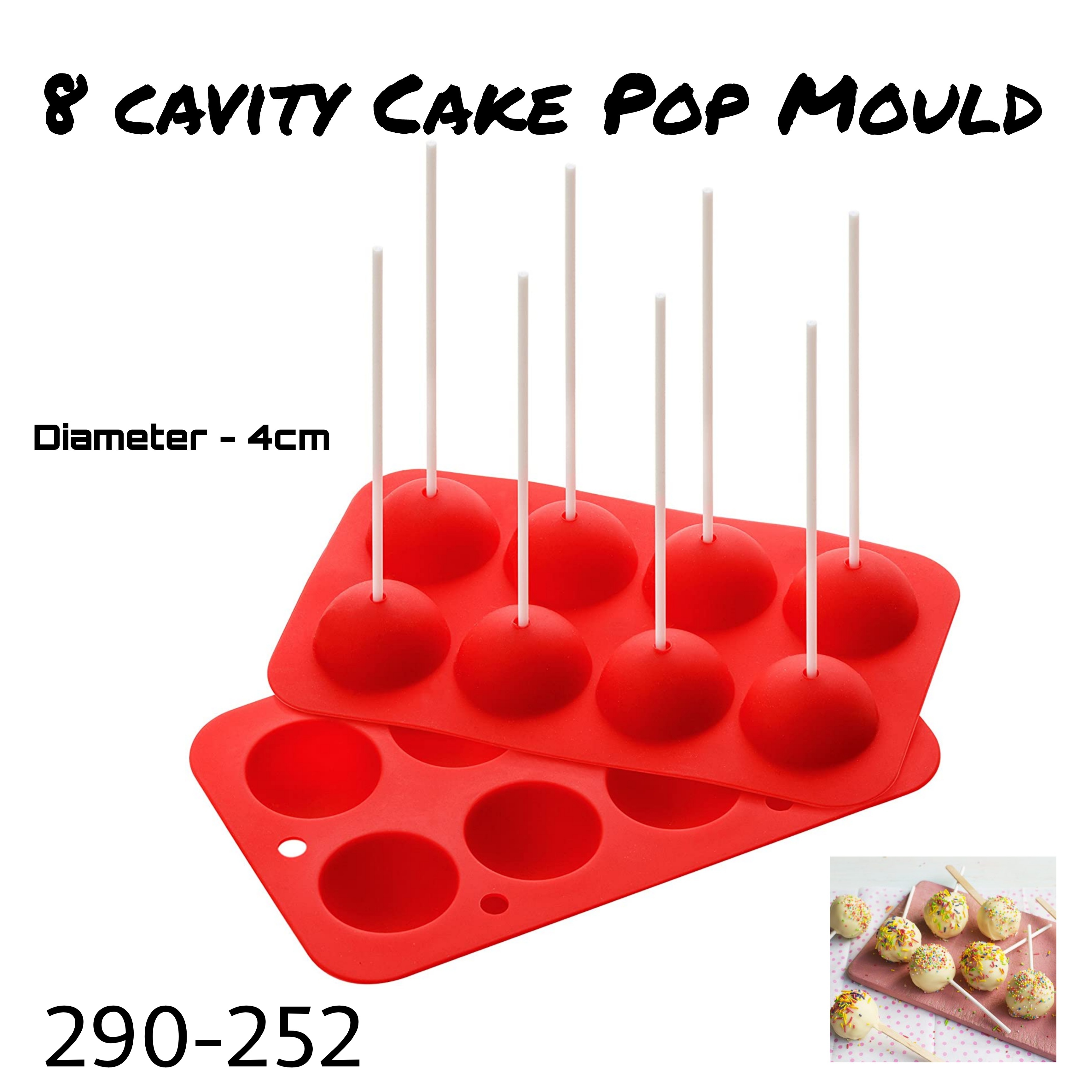 8 Cavity Cake Pop Mould 252