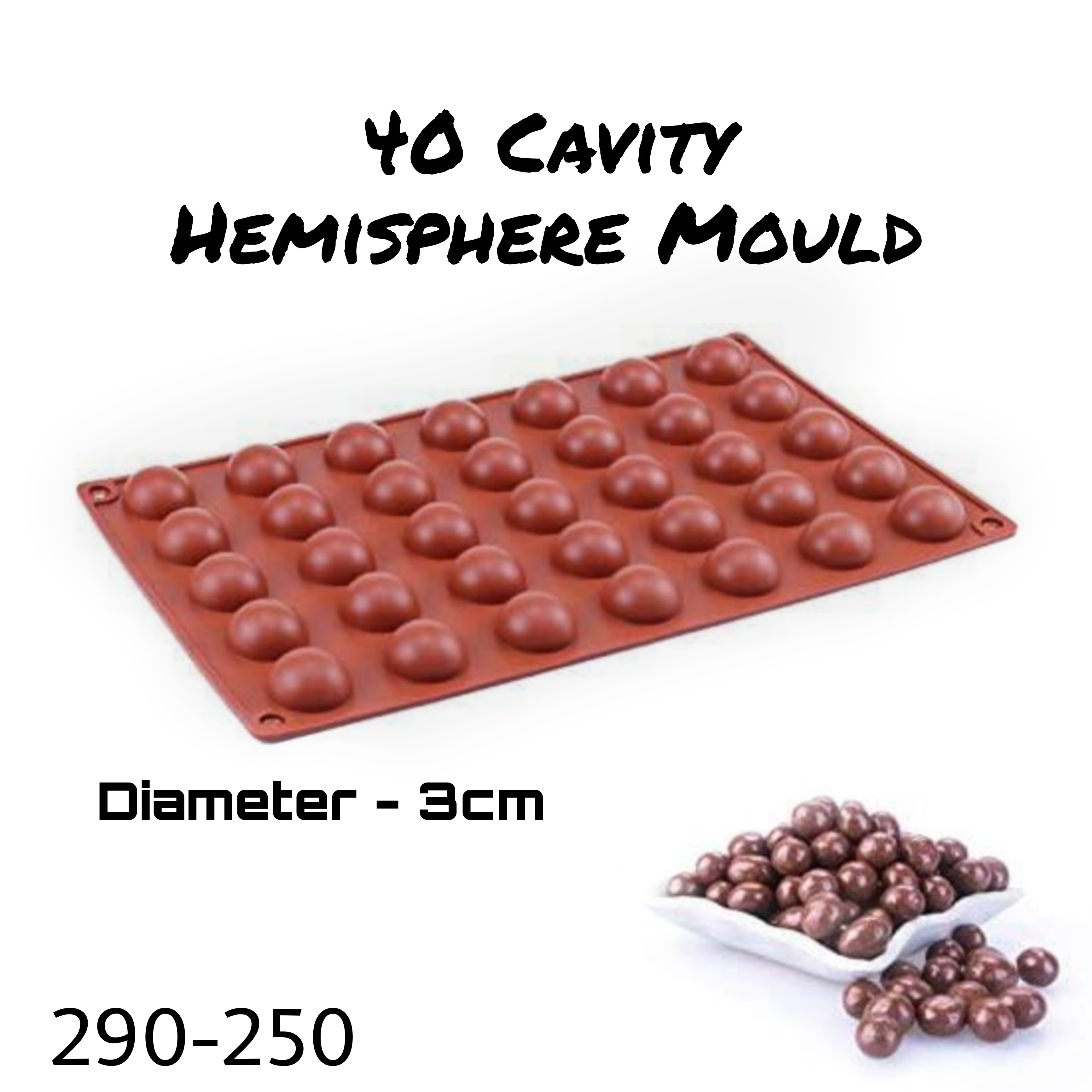 40 Cavity Hemisphere Mould 250