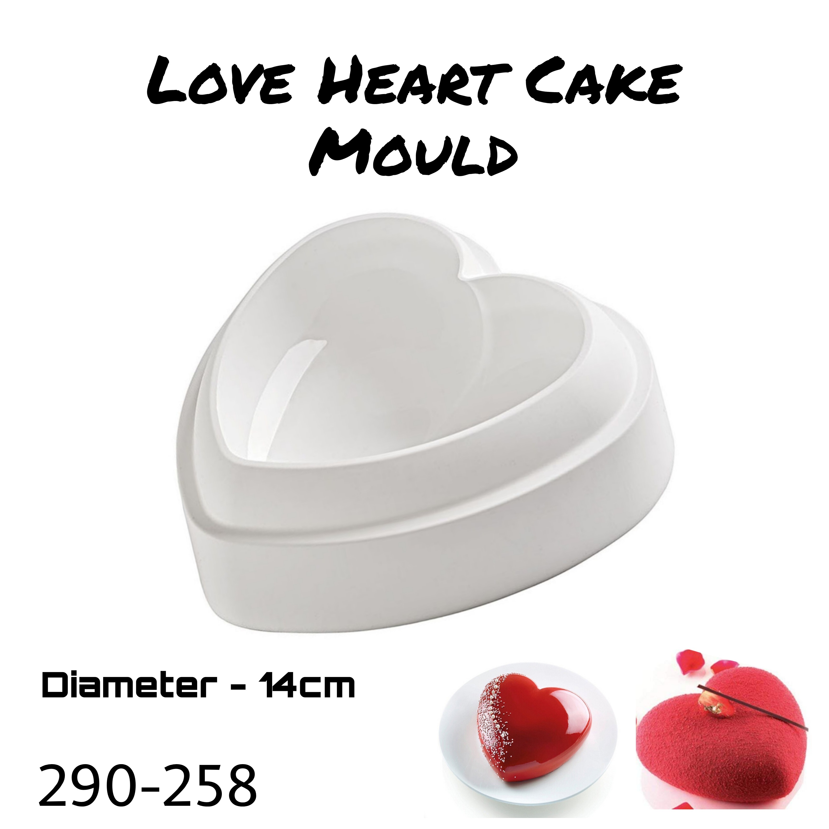 Love Heart Cake Mould 258