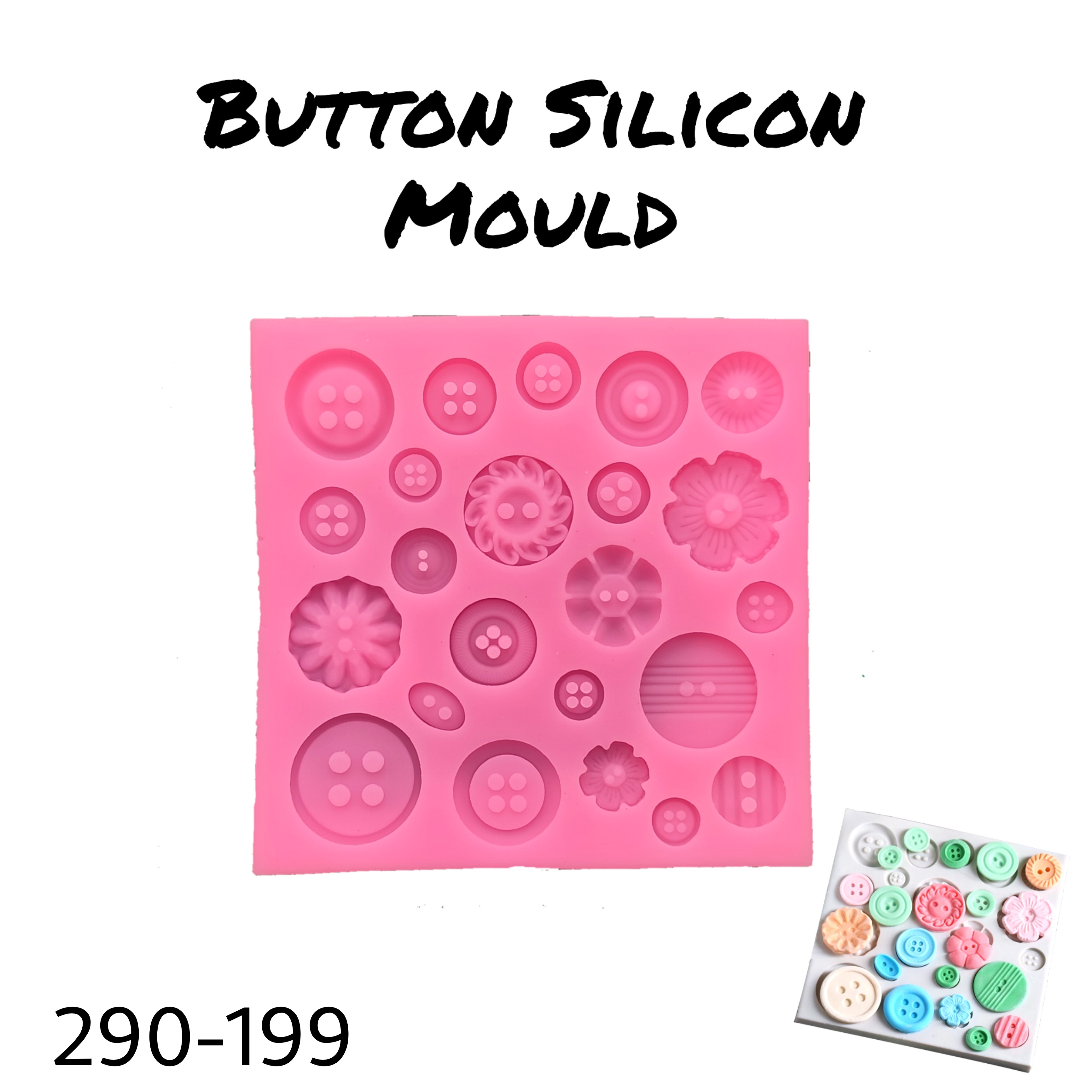 Buttons Silicon Mould 199