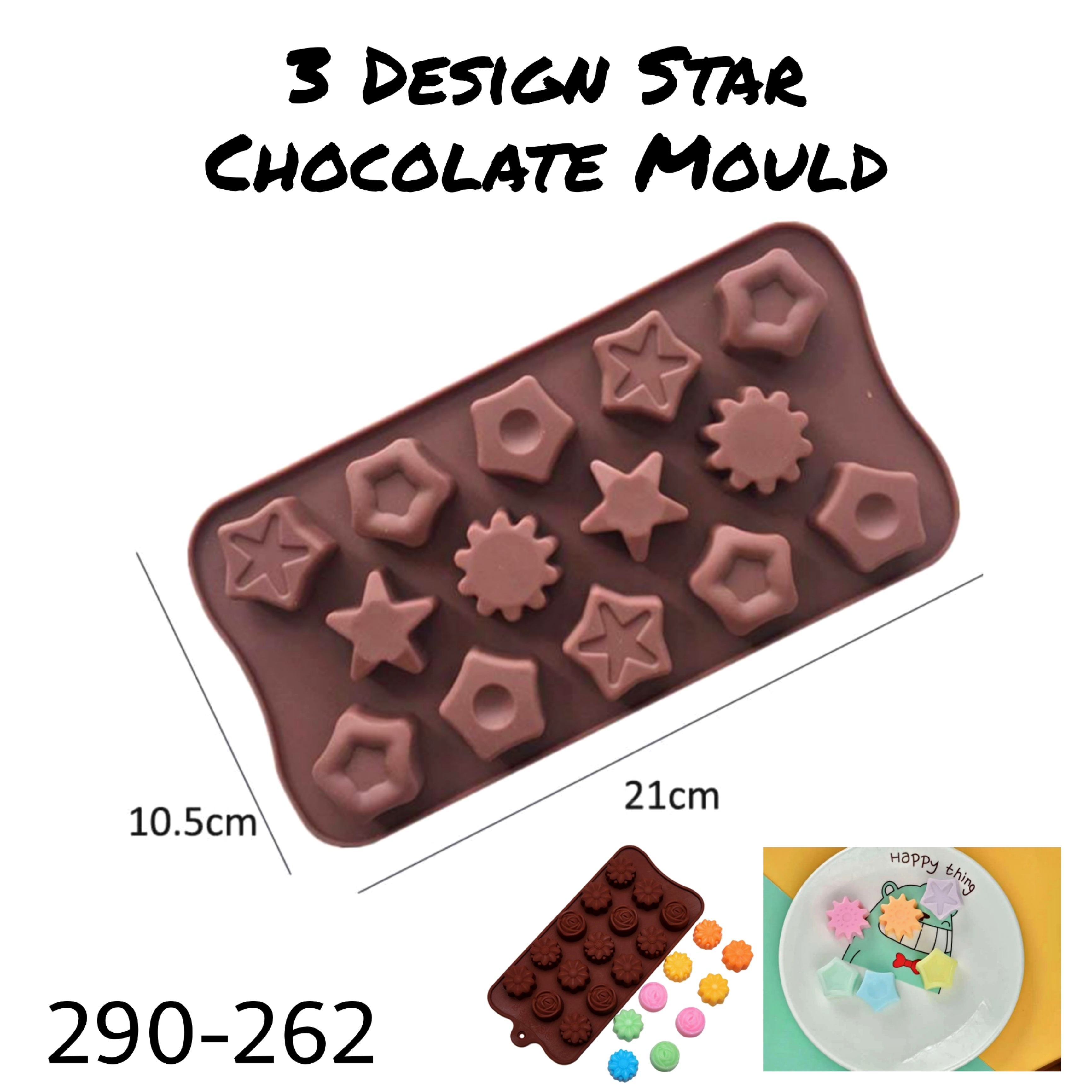 3 Design Star Chocolate Mould 262