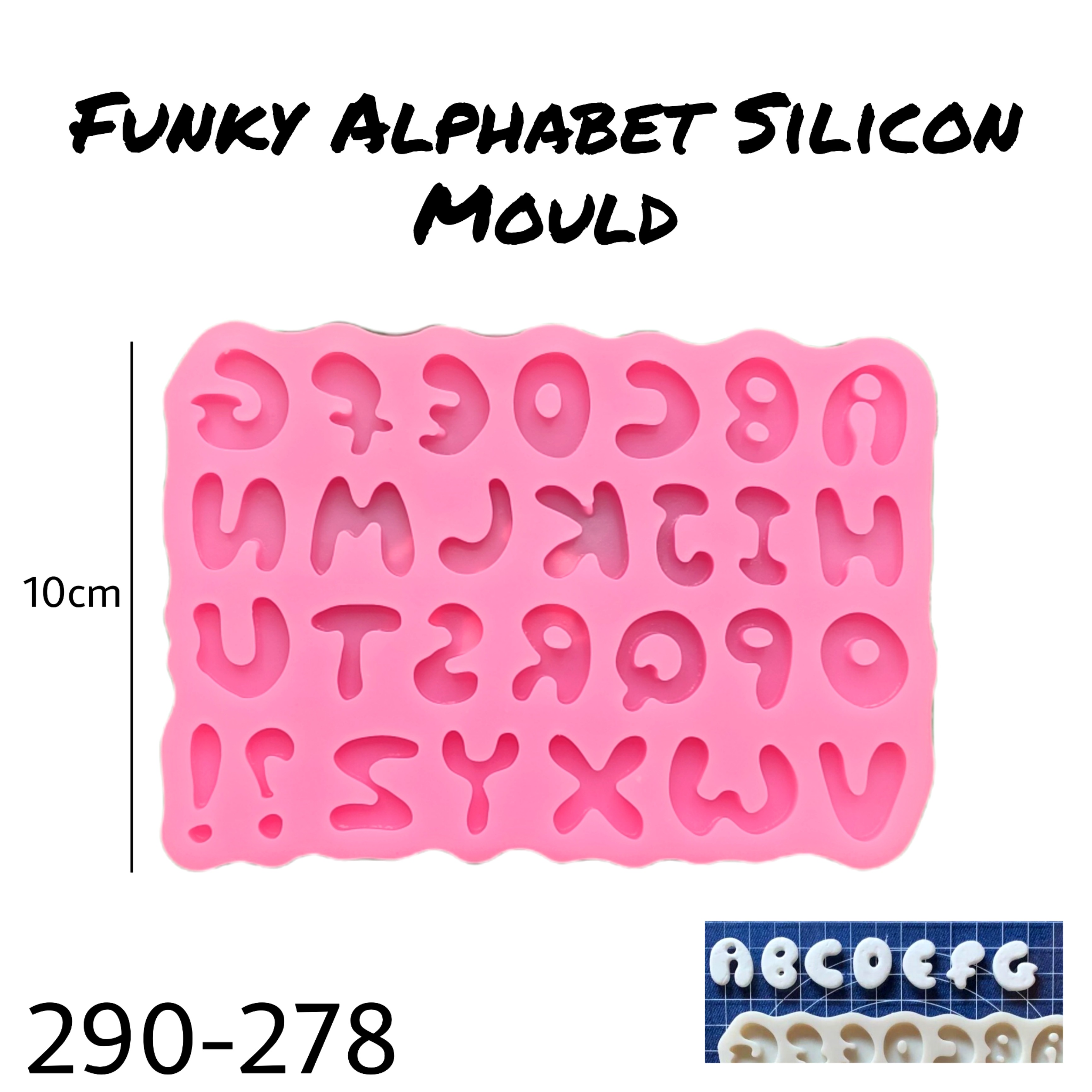 Funky Alphabet Silicon Mould 278