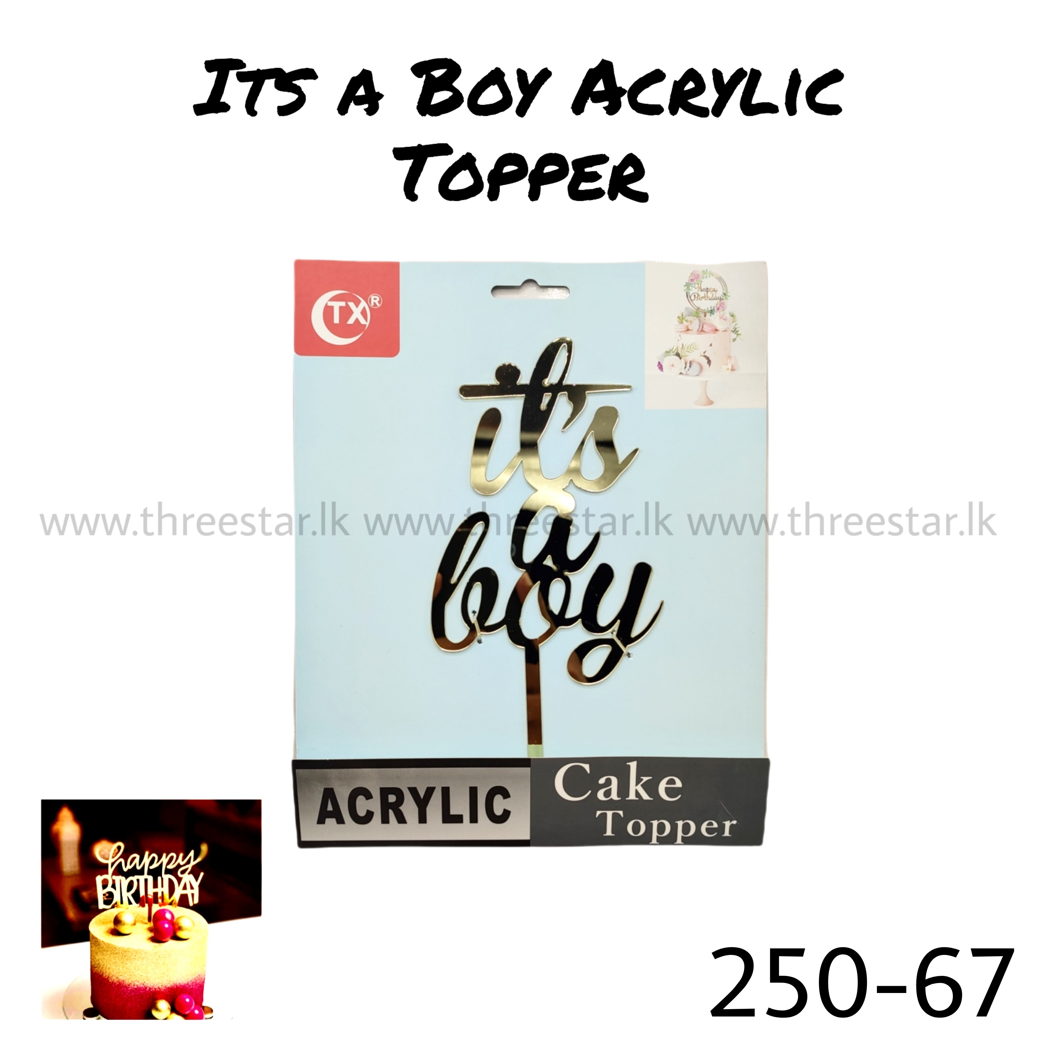 Its a Boy Topper 67