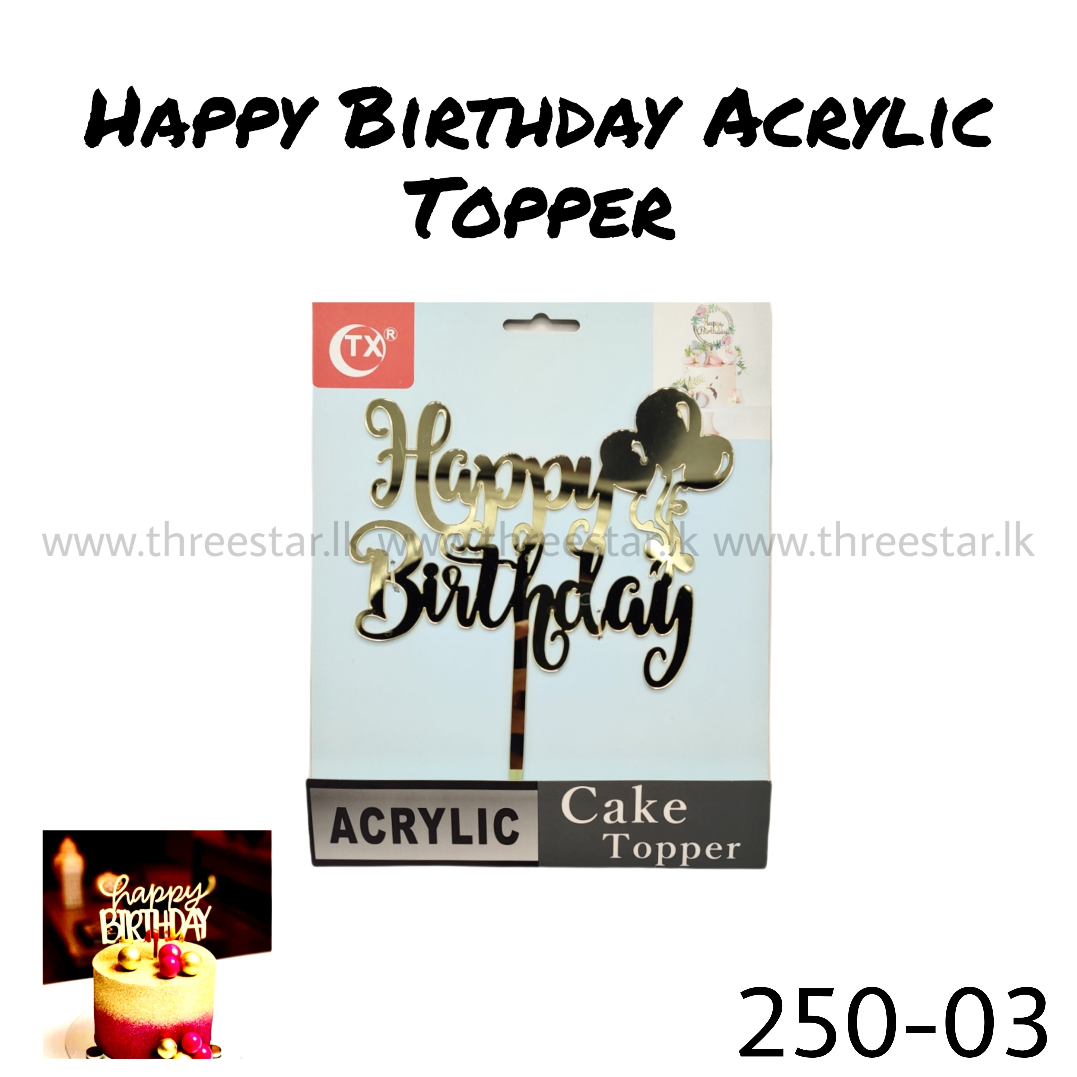 Happy Birthday Topper 3