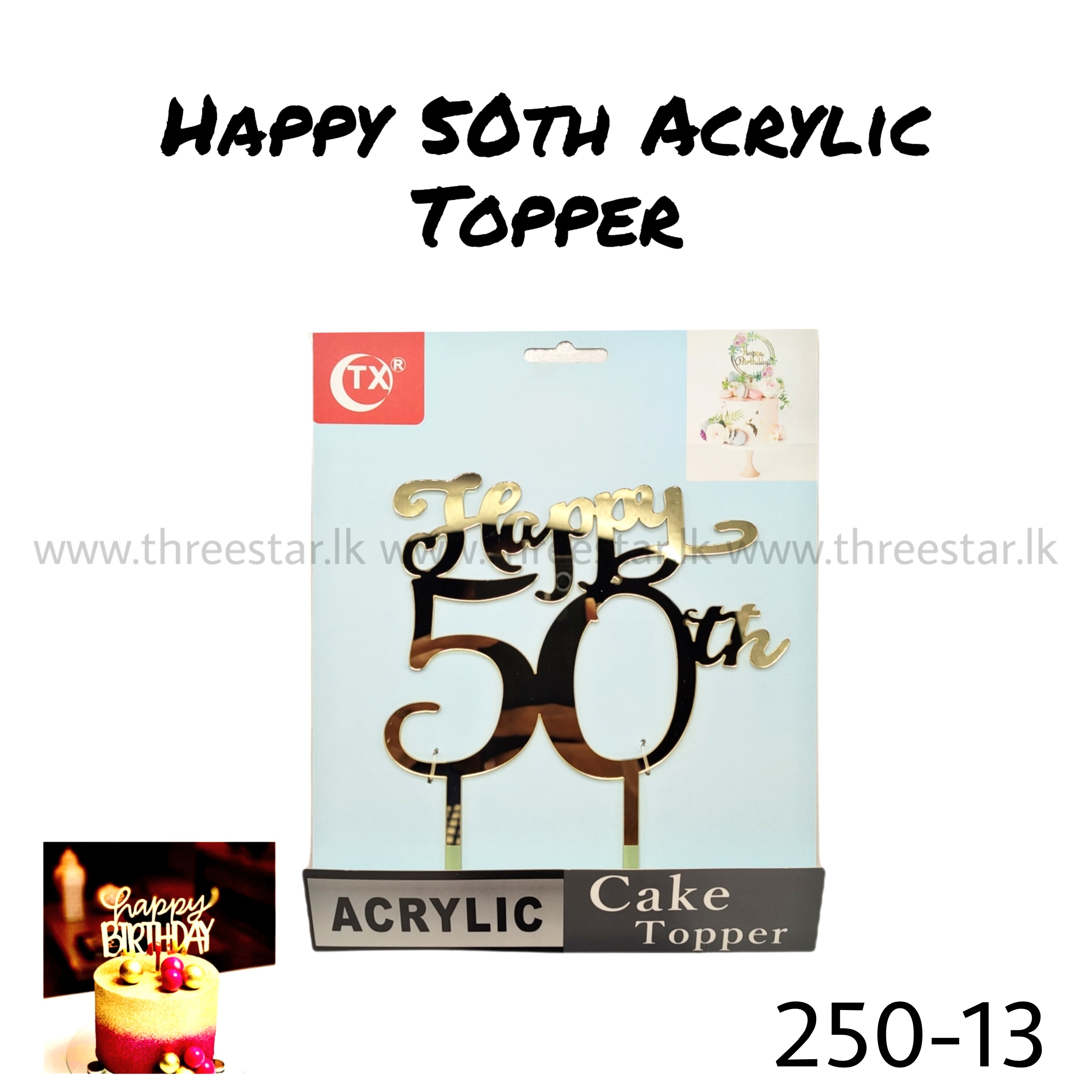 Happy 50th Topper 13