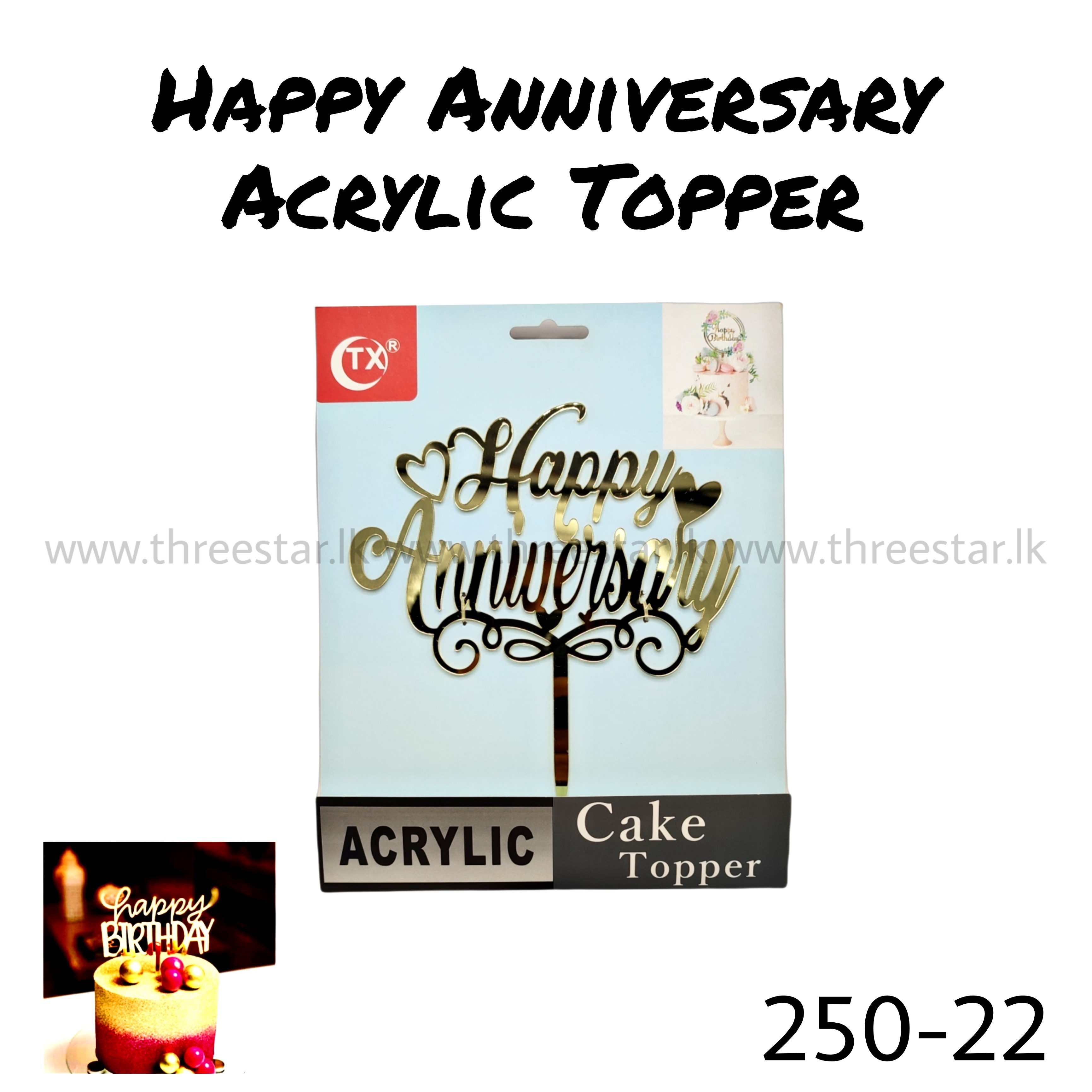 Happy Anniversary Topper 22