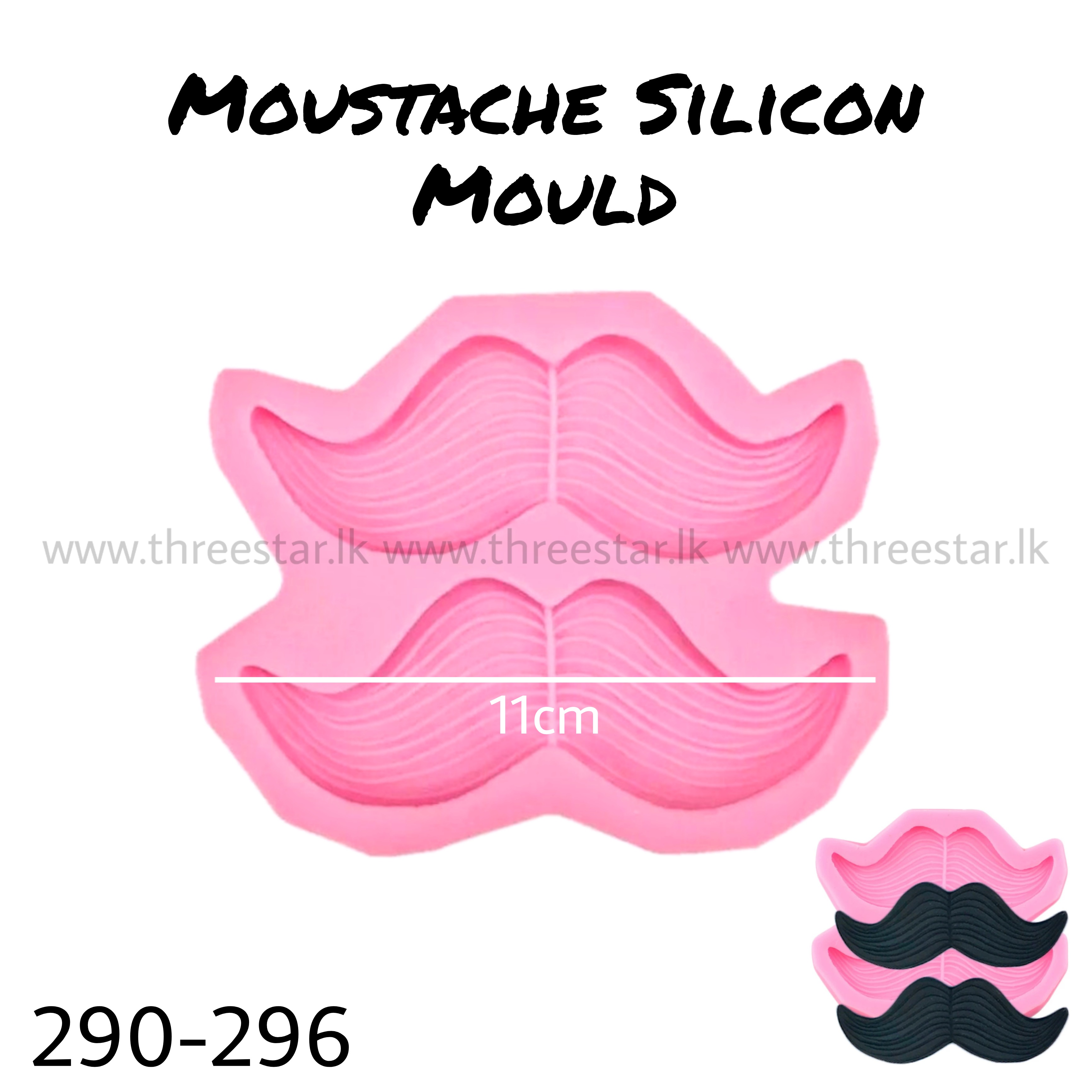 Moustache Silicon Moulds 296