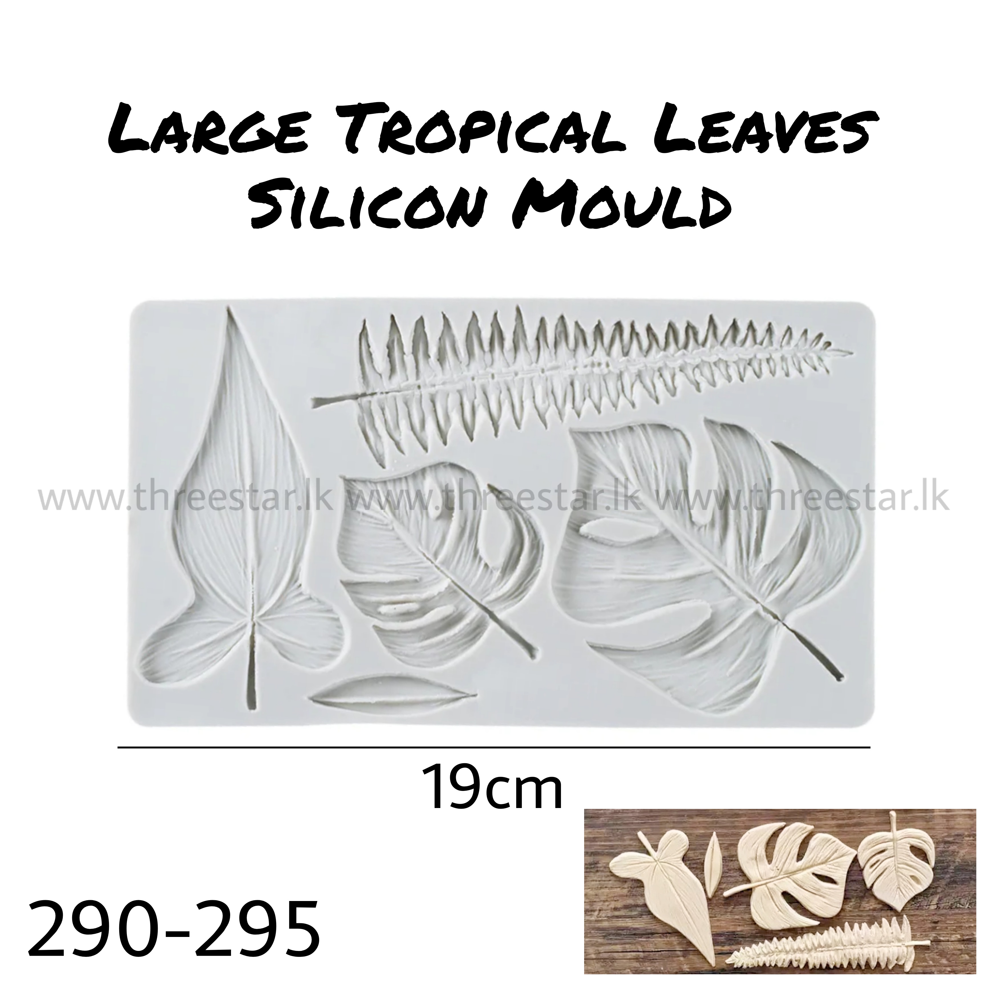 Large Tropical Leaves Silicon Mould 295