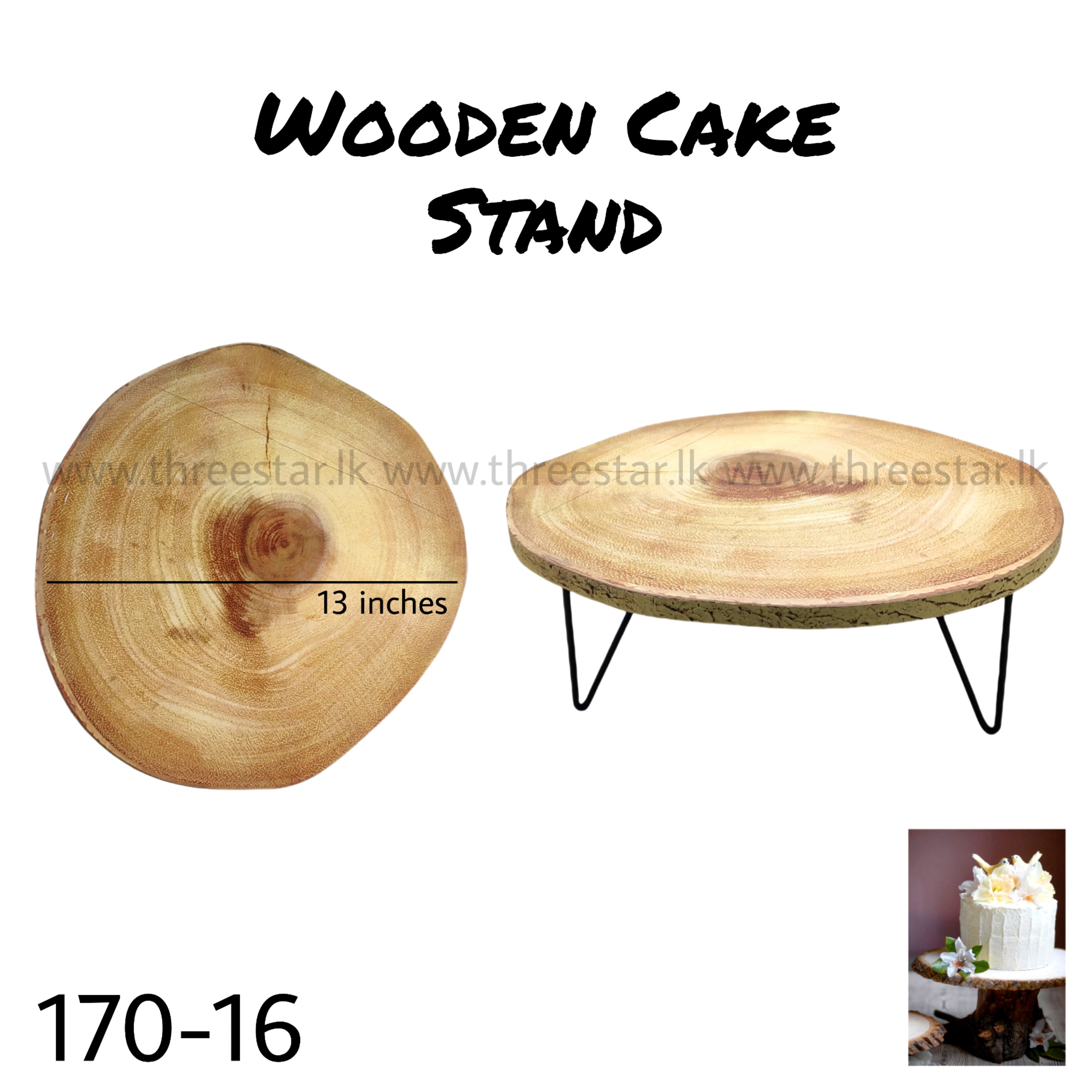 Wooden Cake Stand