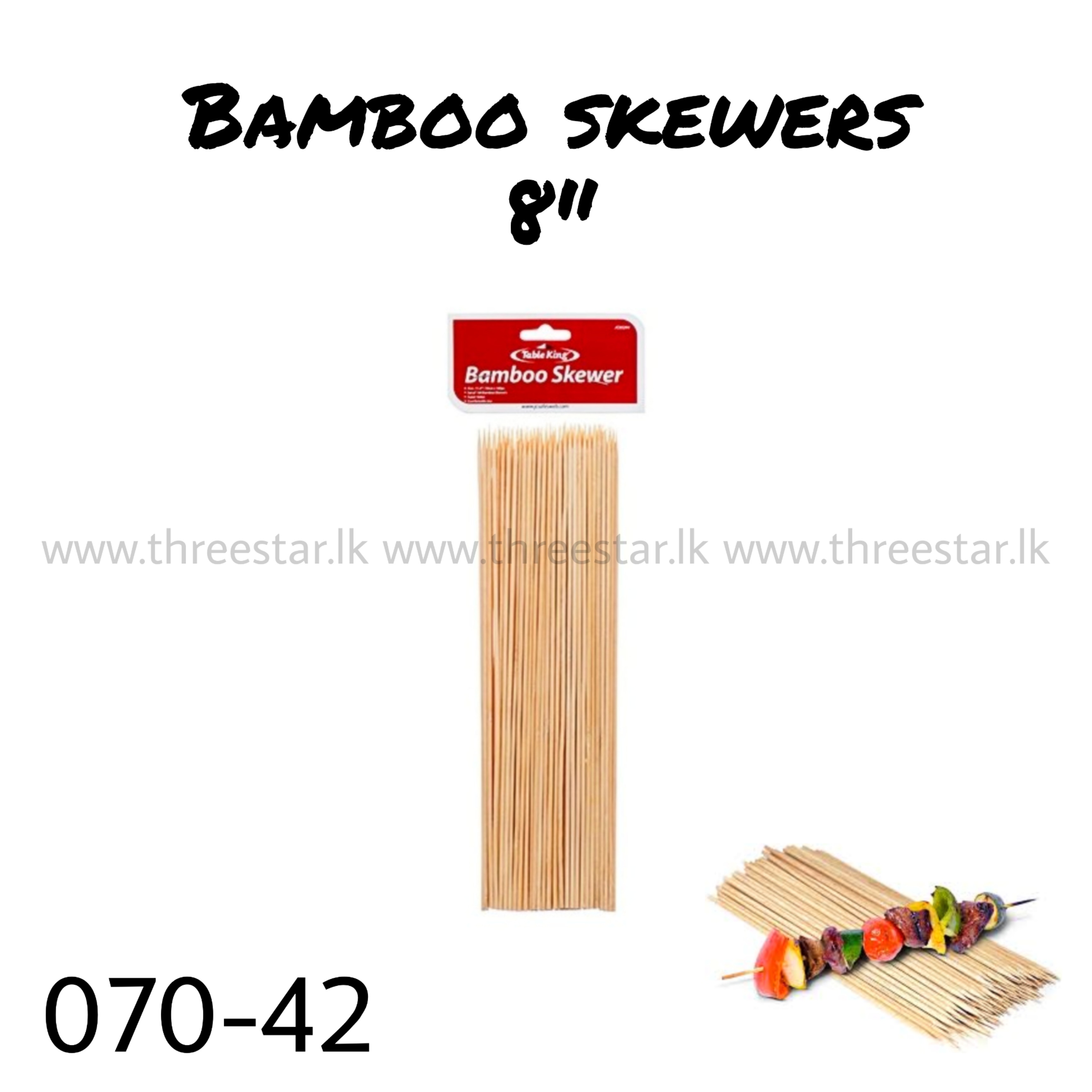 Bamboo Skewers 8"