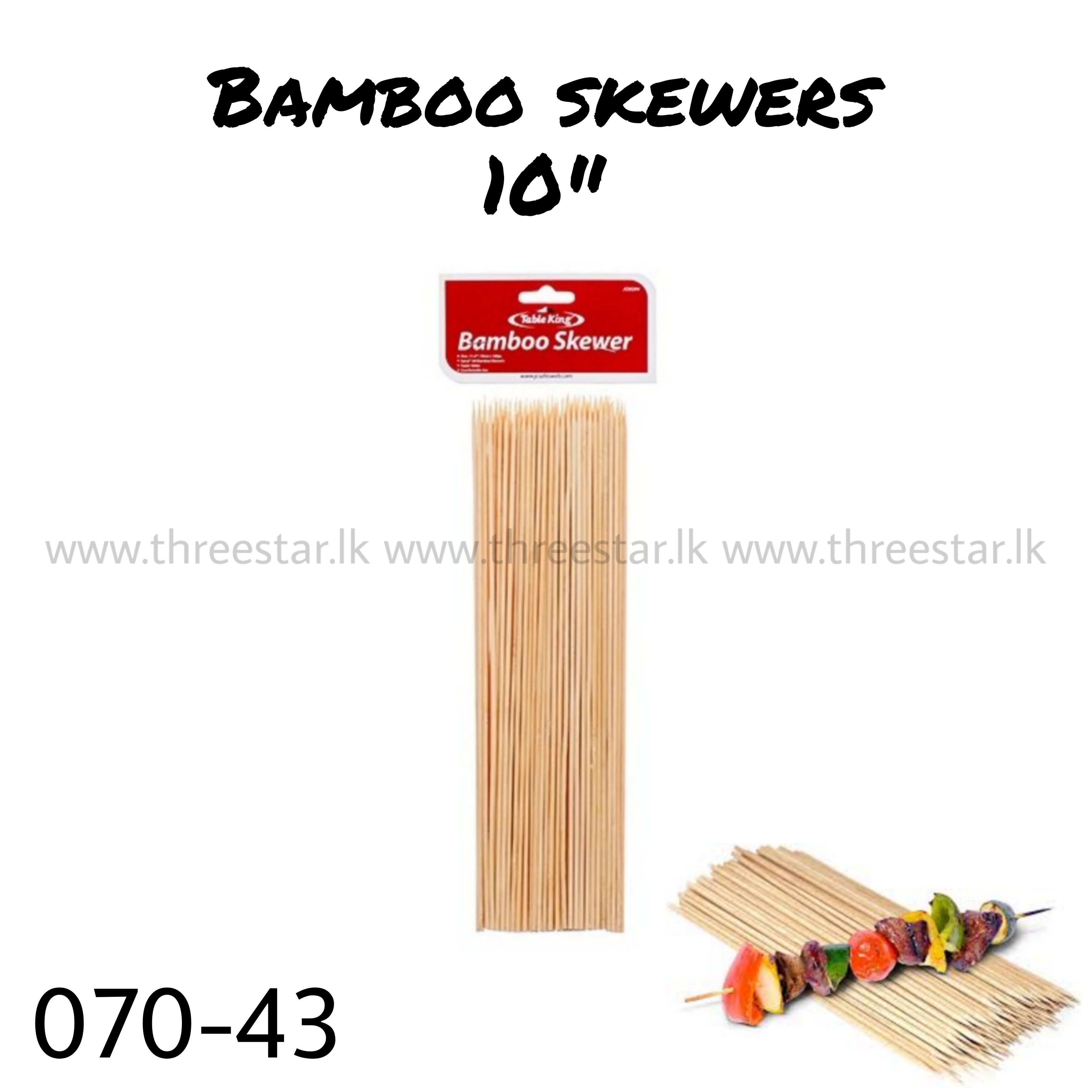 Bamboo Skewers 10"