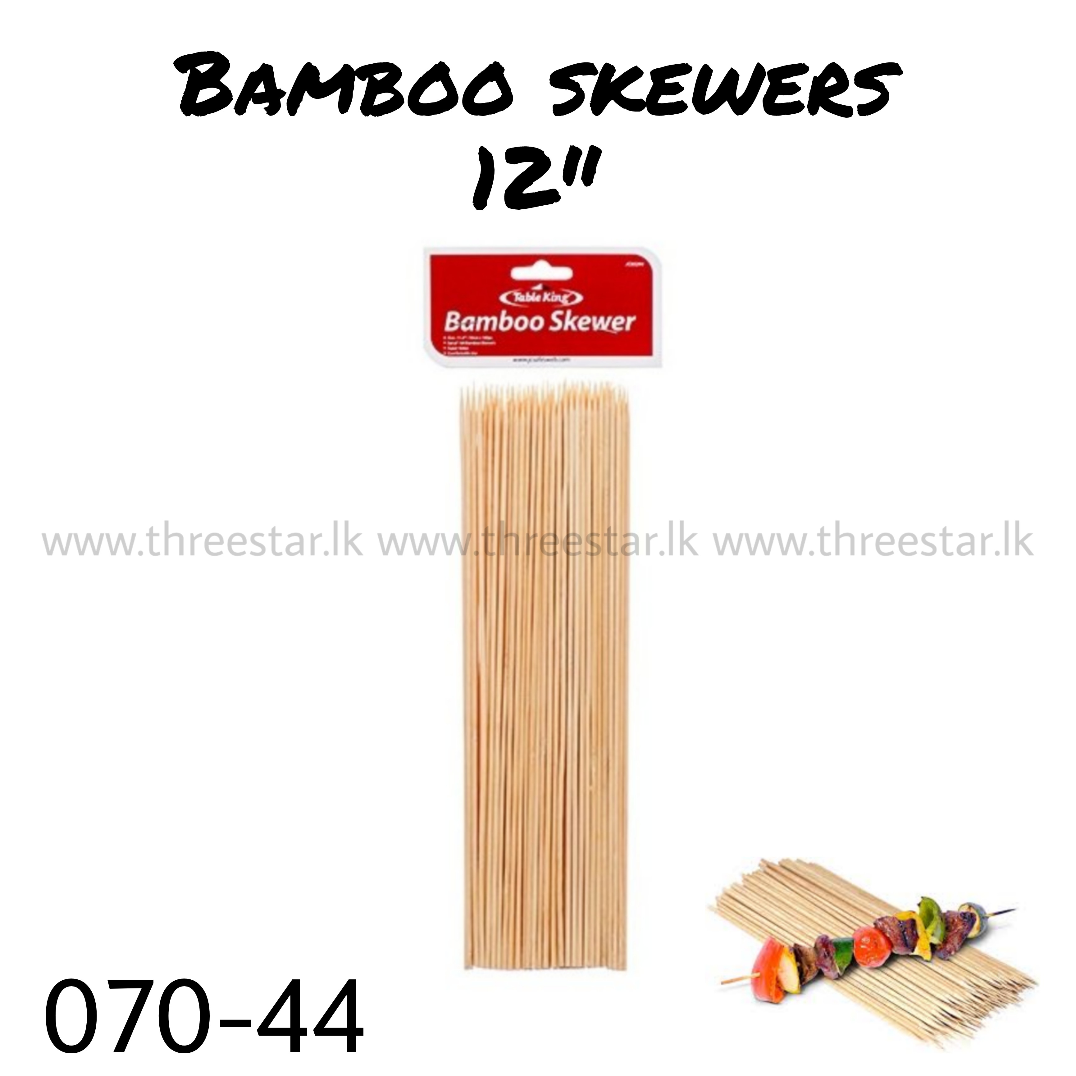 Bamboo Skewers 12"