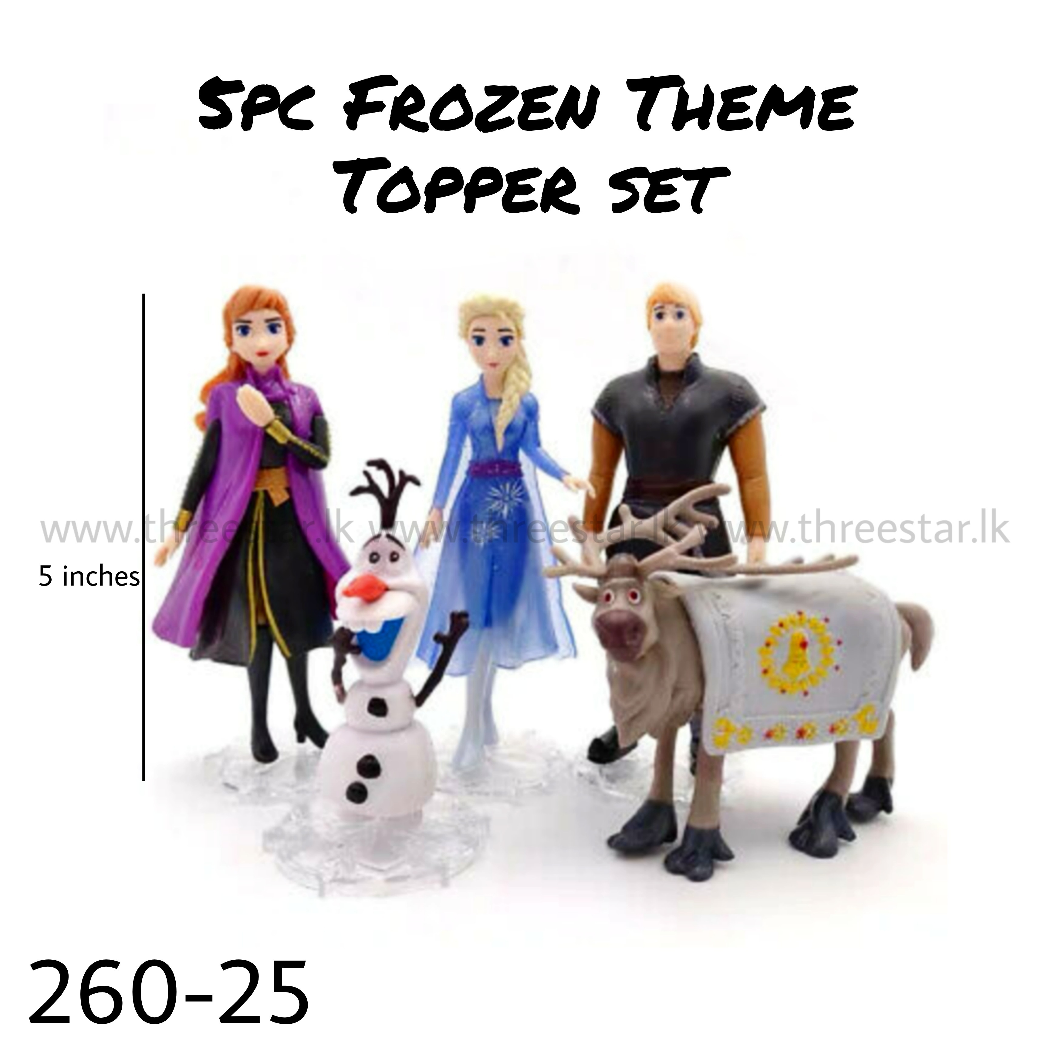 5pc Frozen theme Topper set