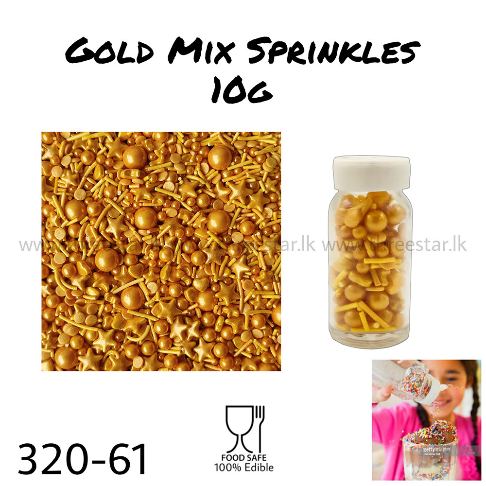 Gold Mix Sprinkles 10g