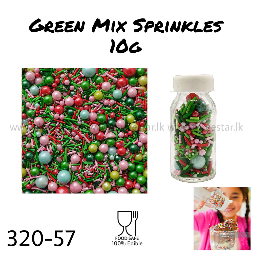 Green Mix Sprinkles 10g