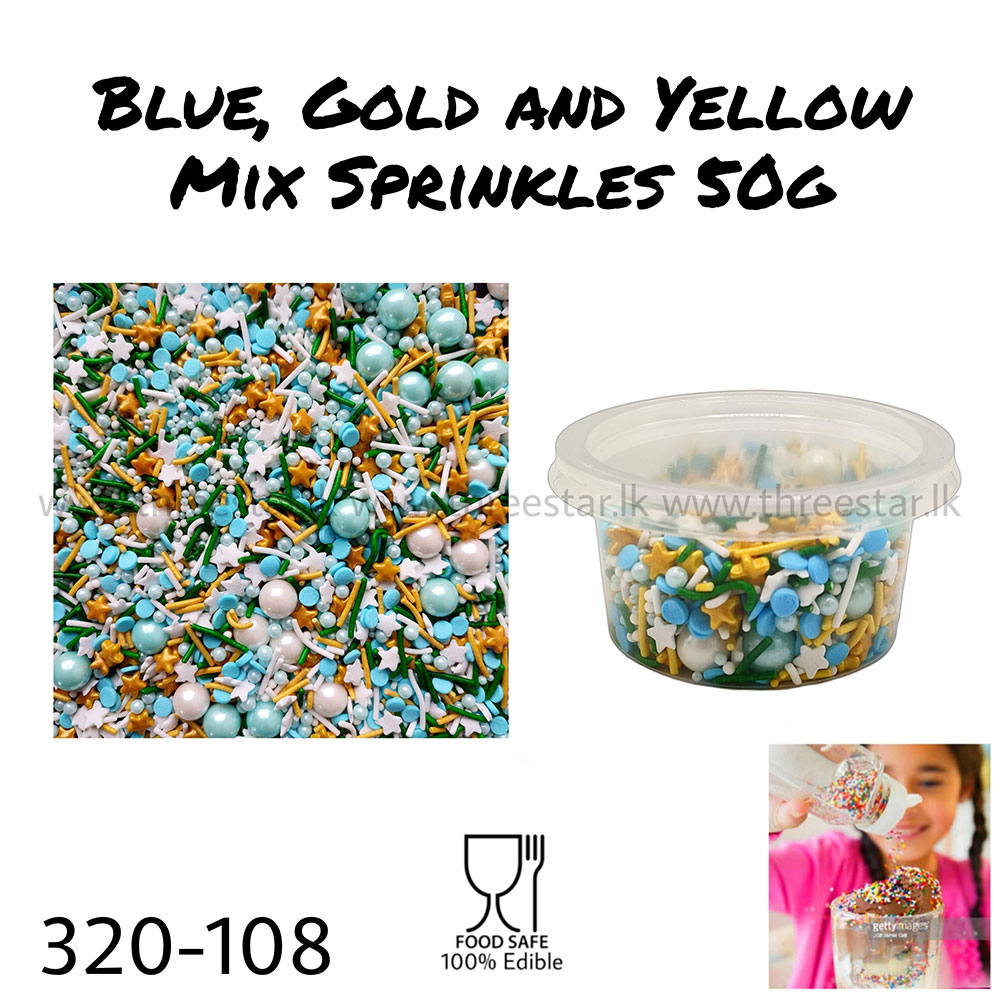 Blue, Gold and Yellow Mix 50g