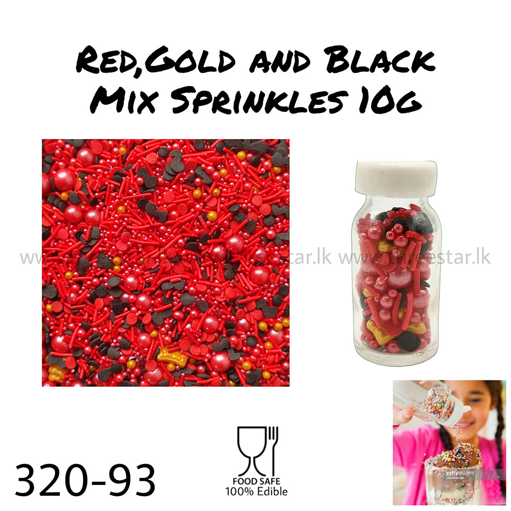 Red, Gold and Black Mix 10g