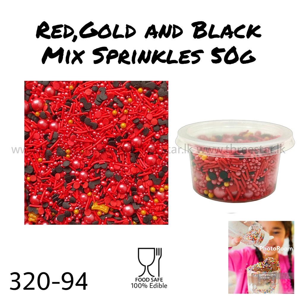 Red, Gold and Black Mix 50g