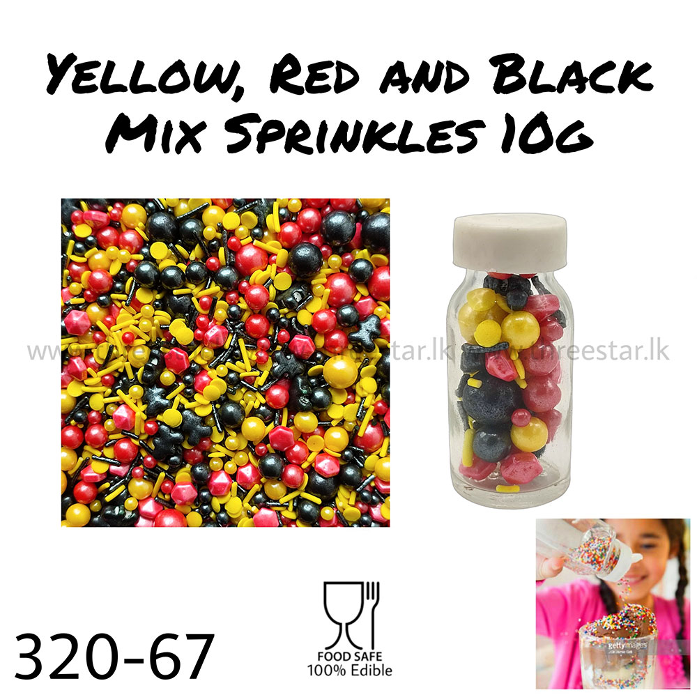 Yellow, Red and Black Mix 10g