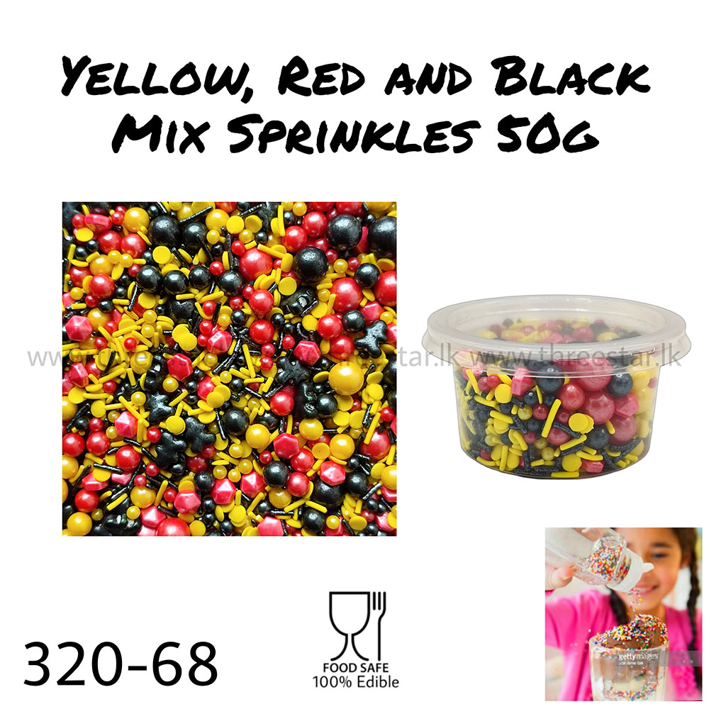 Yellow, Red and Black Mix 50g