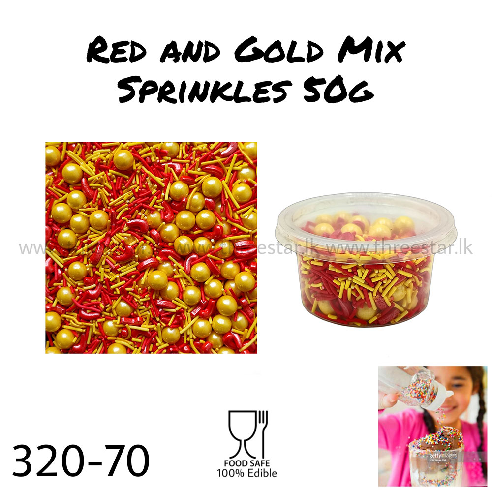 Red and Gold Mix 50g