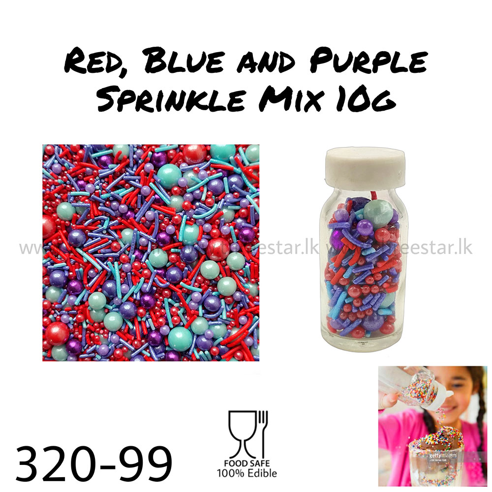 Red, Blue and Purple Mix 10g